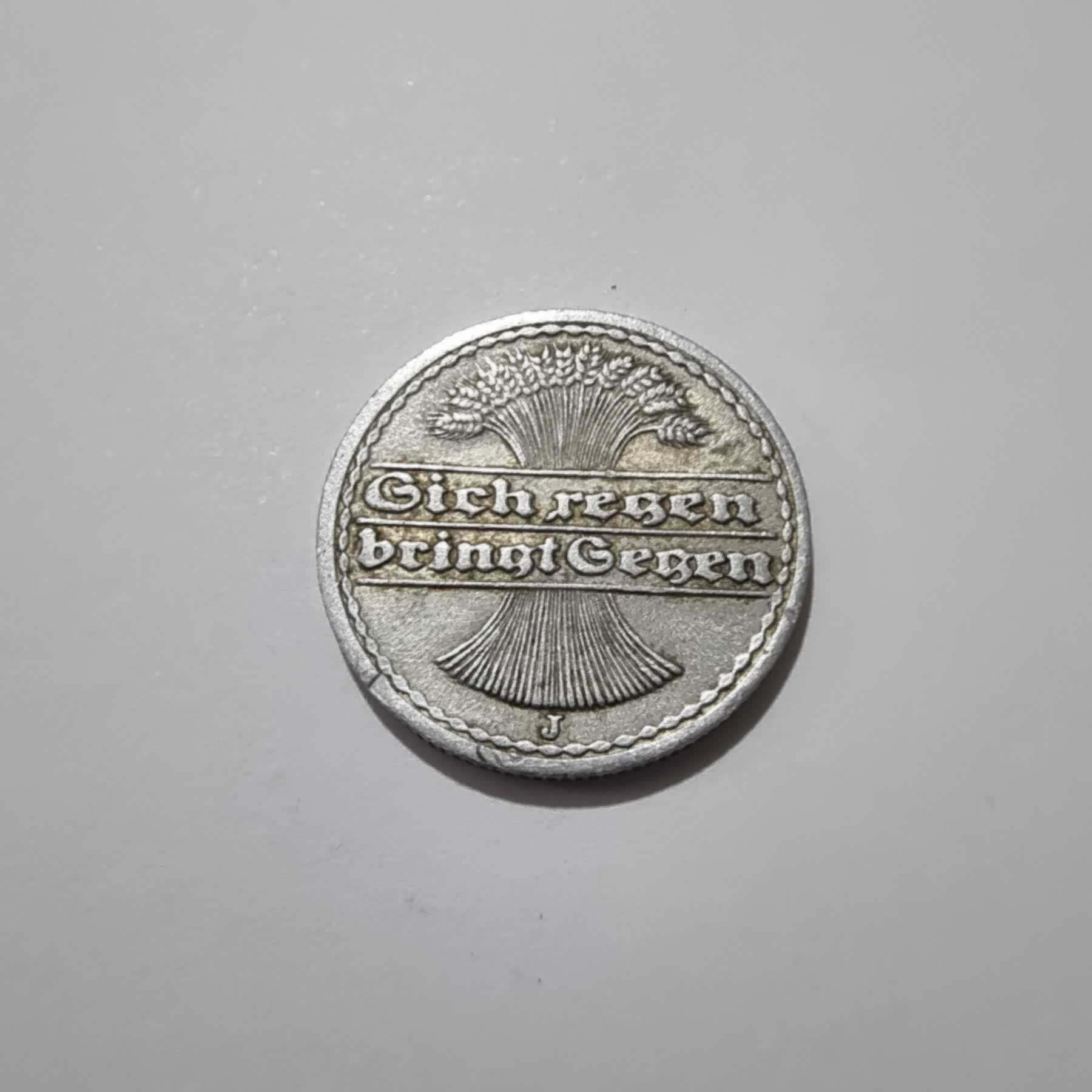 Anverso de 50 Pfennig, 1921 j