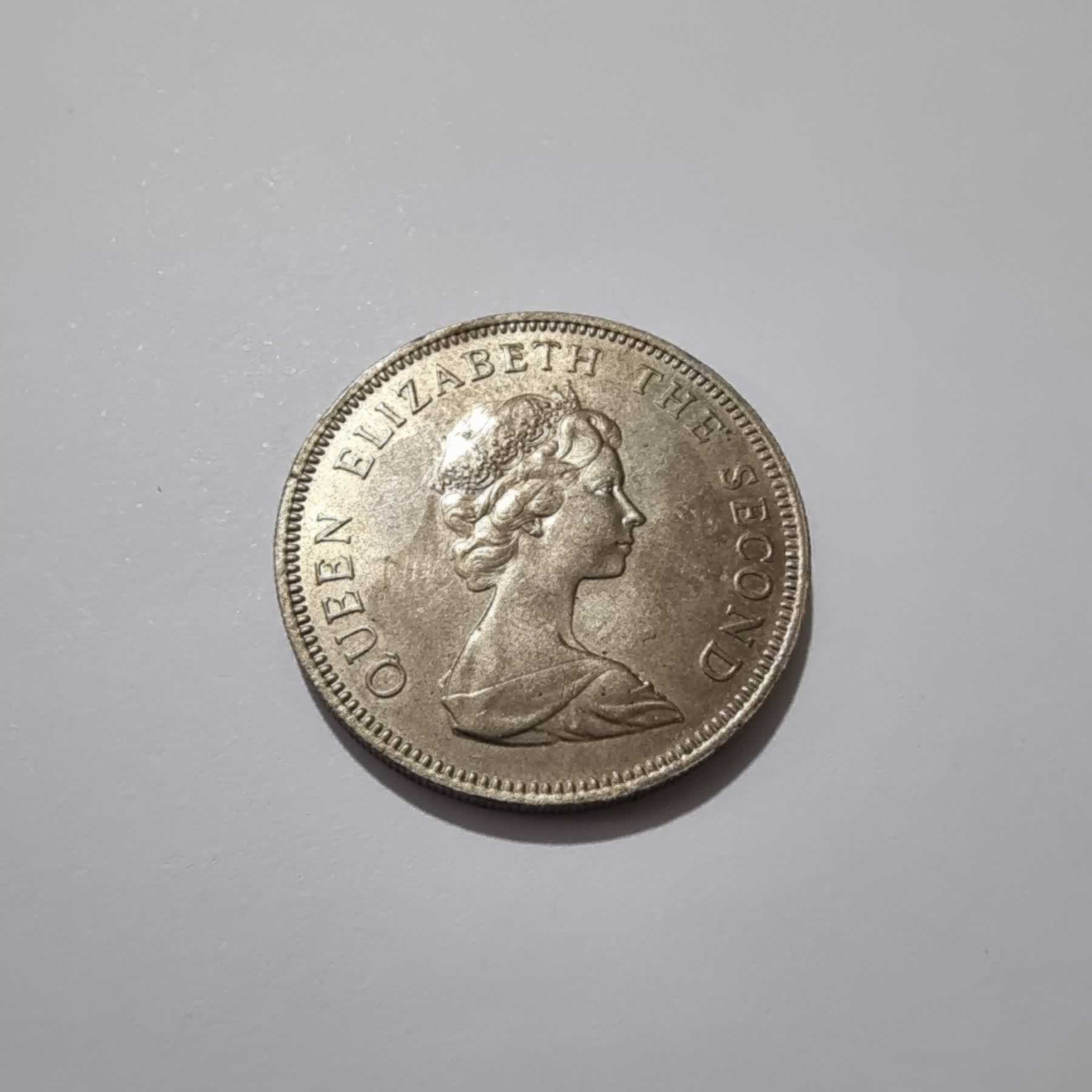 Anverso de 10 Pence, 1974