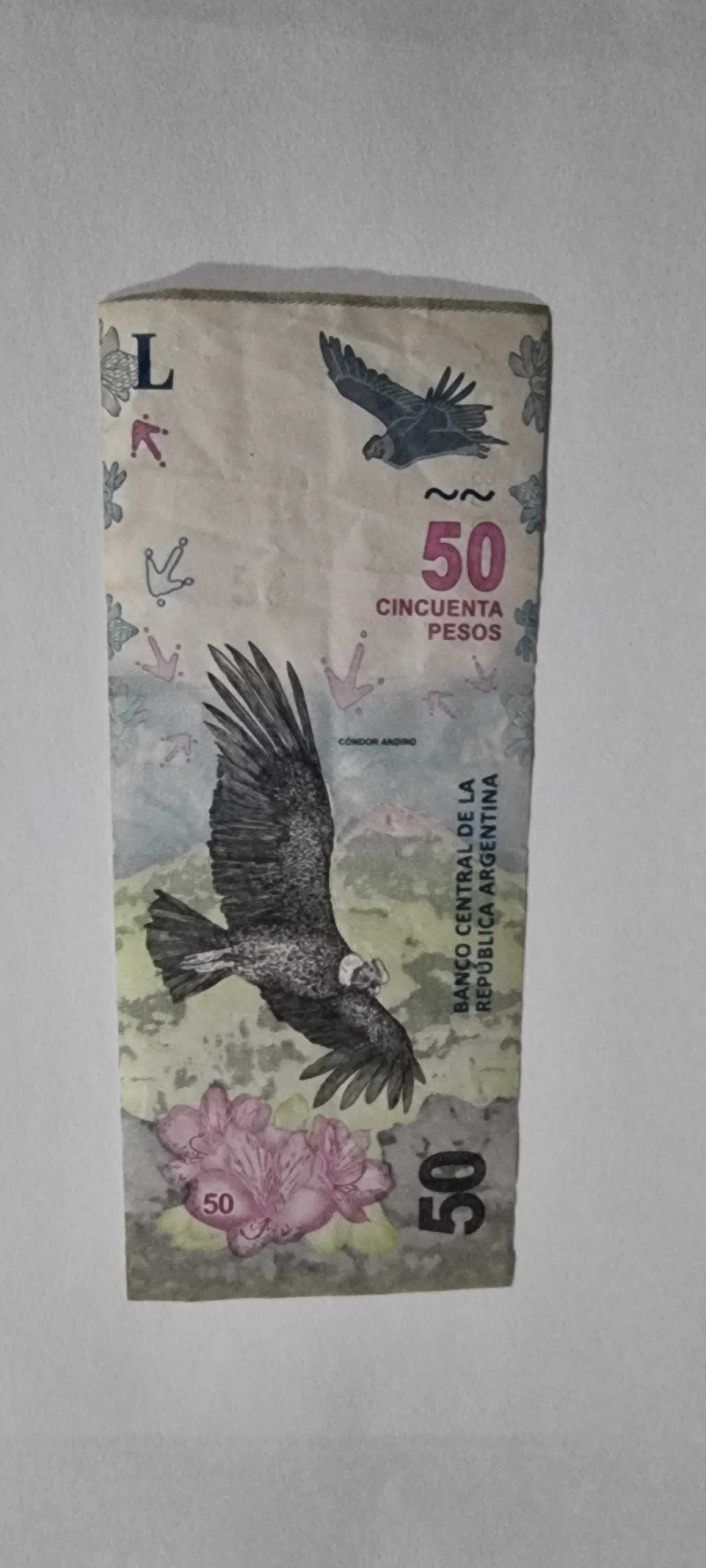 Anverso de 50 Pesos, ND (2018), Argentina