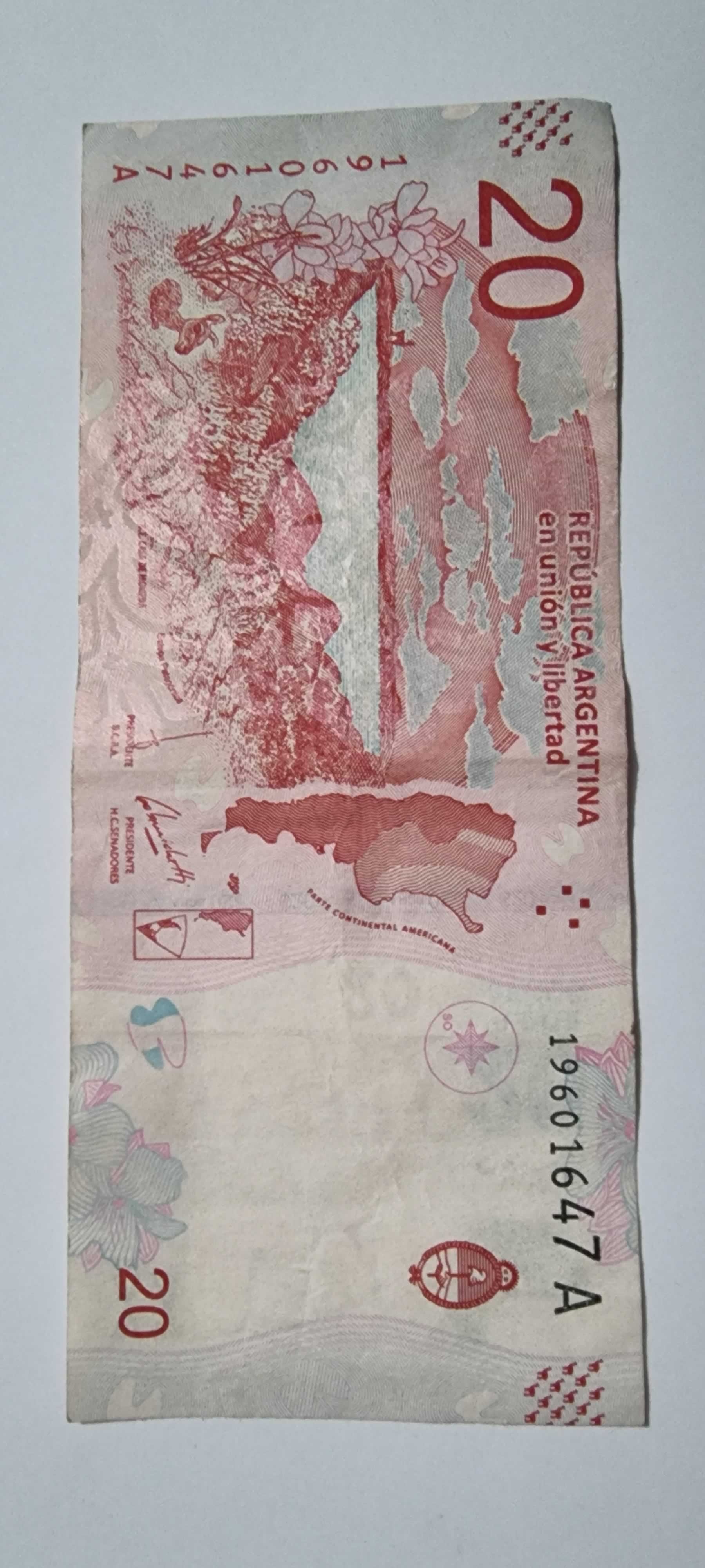 Reverso de 20 Pesos, 2017, Argentina