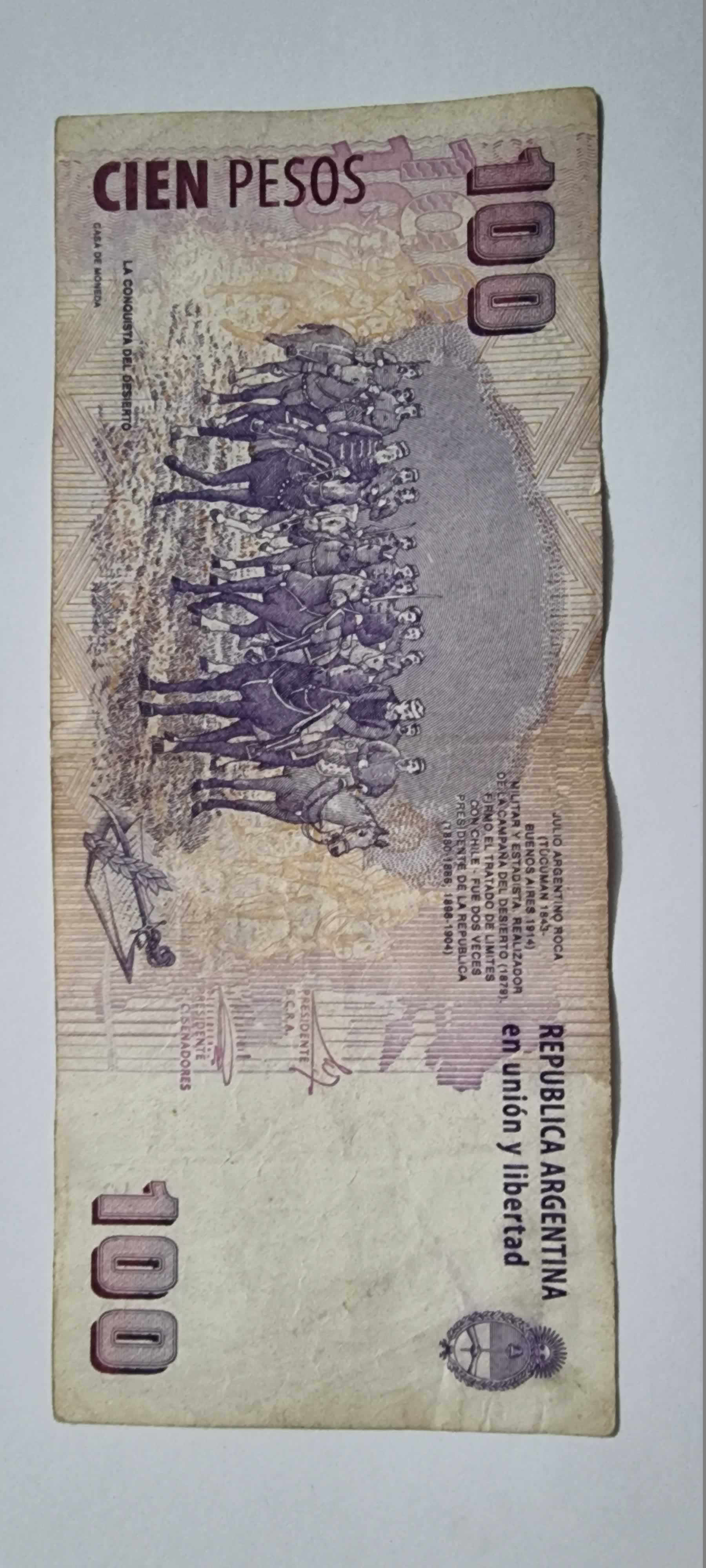Reverso de 100 Pesos, ND (2003)