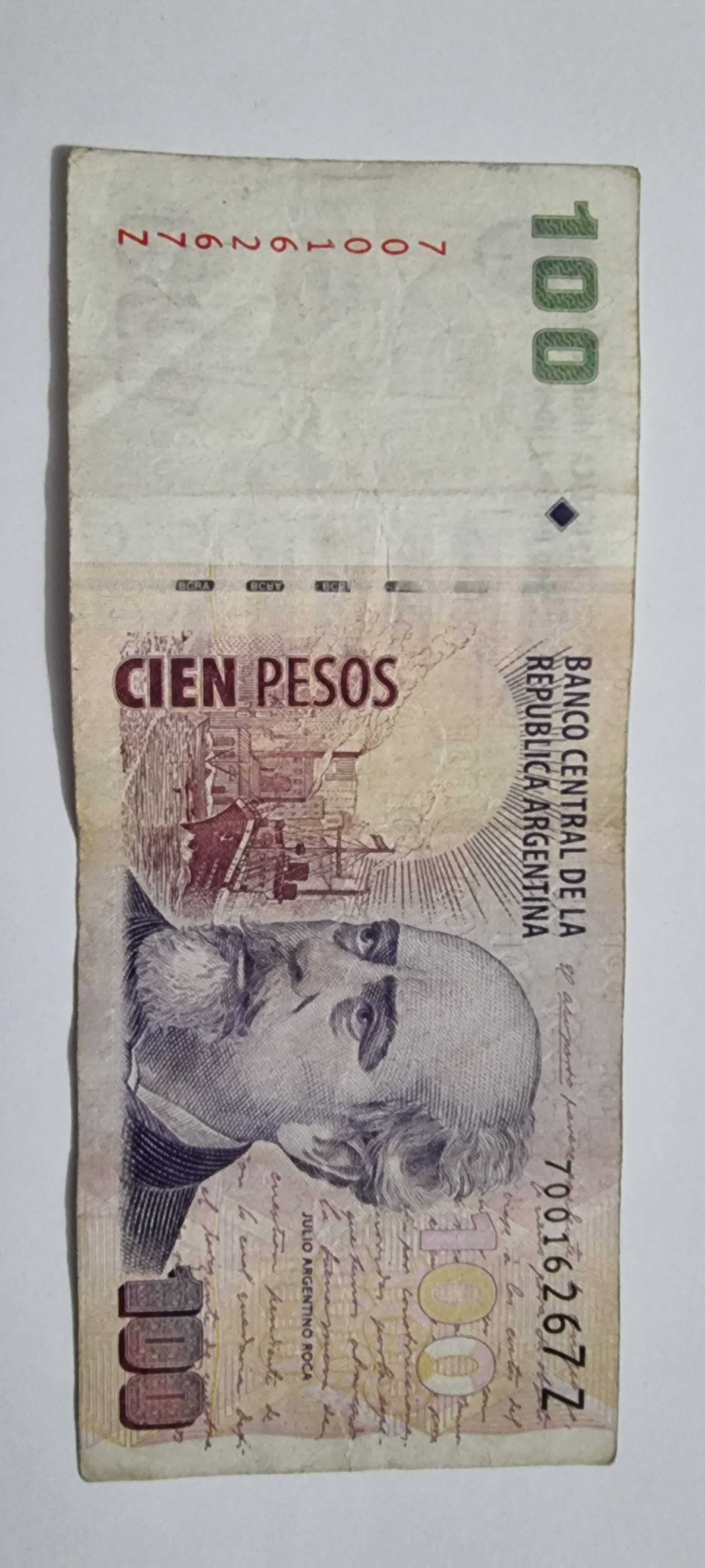 Anverso de 100 Pesos, 2011 / 2013, Argentina