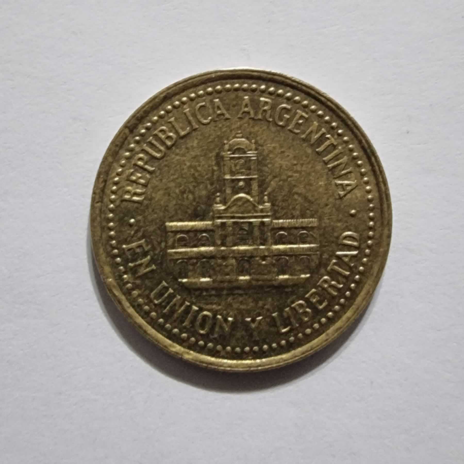 Anverso de 25 Centavos, 2009, Argentina