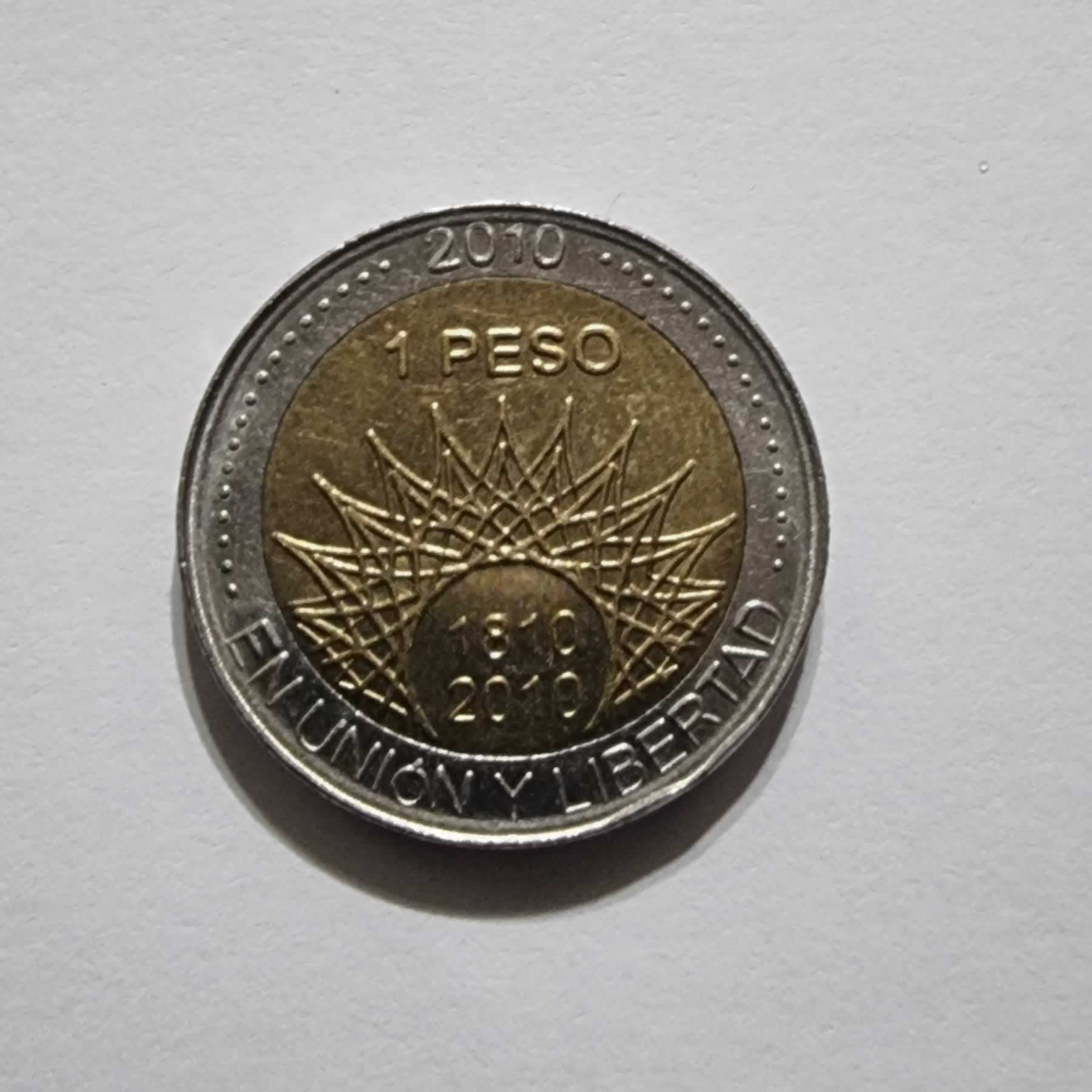 Reverso de 1 Peso, 2010