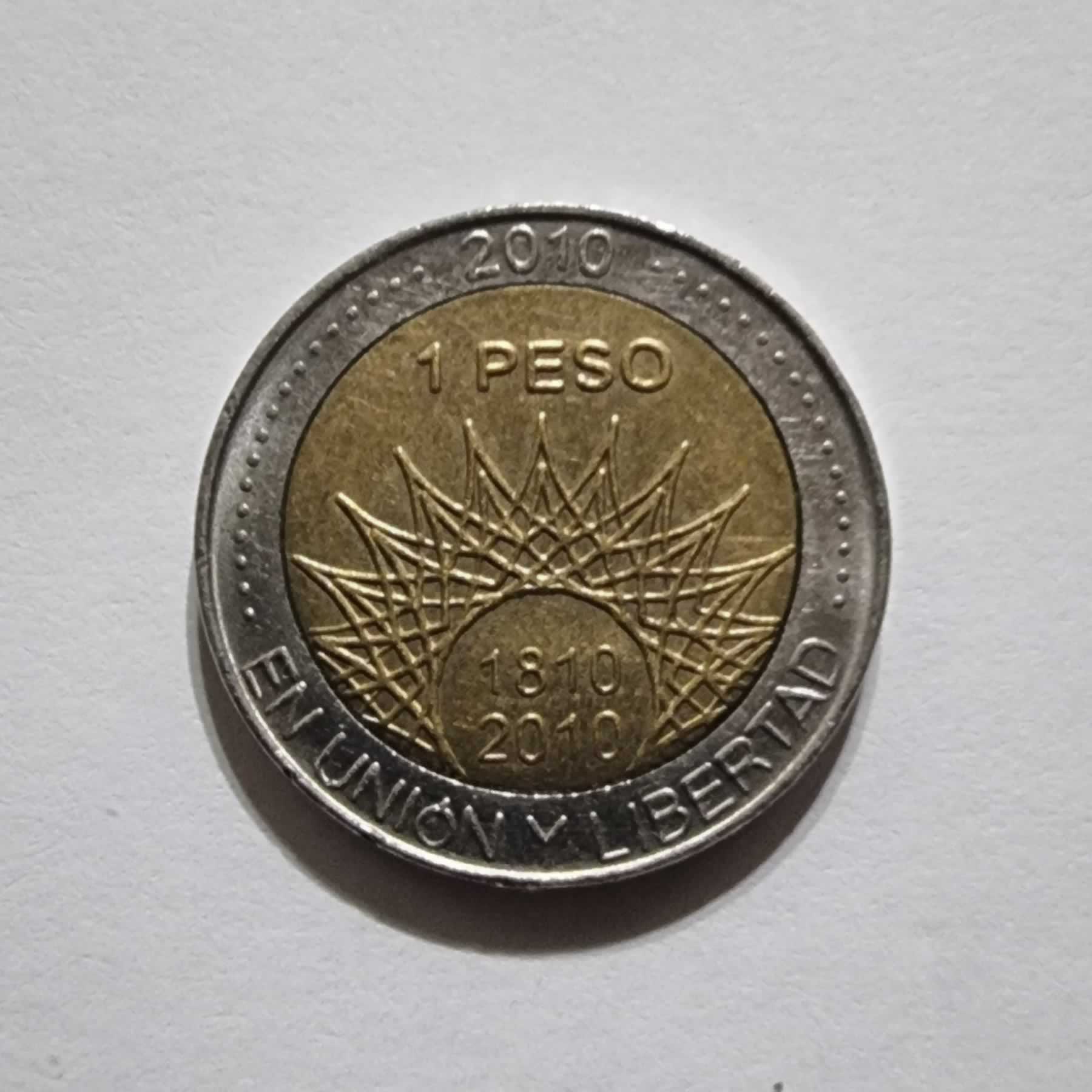 Reverso de 1 Peso, 2010