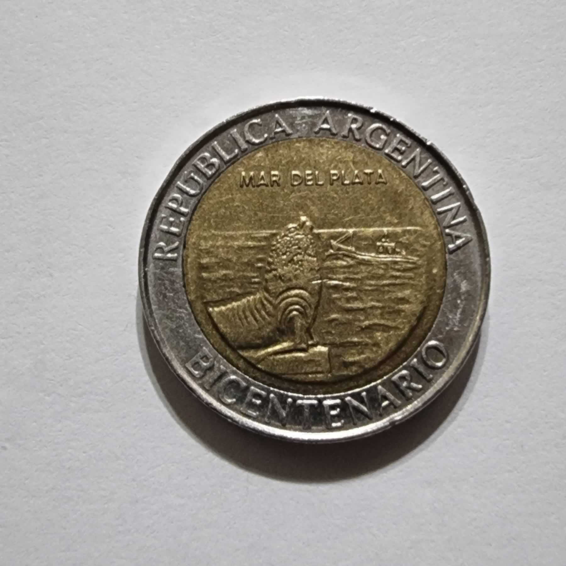 Anverso de 1 Peso, 2010