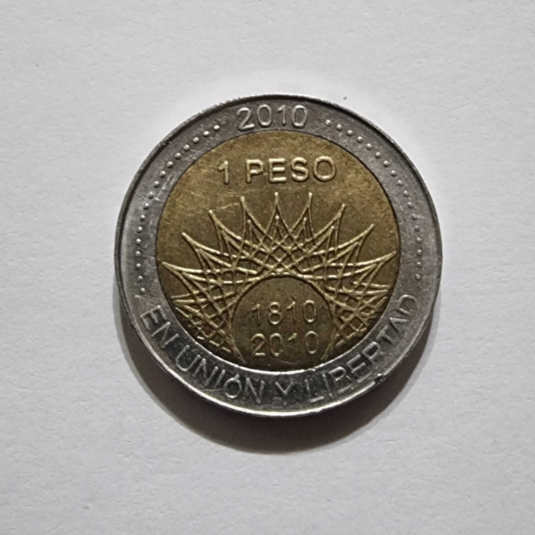 Reverso de 1 Peso, 2010