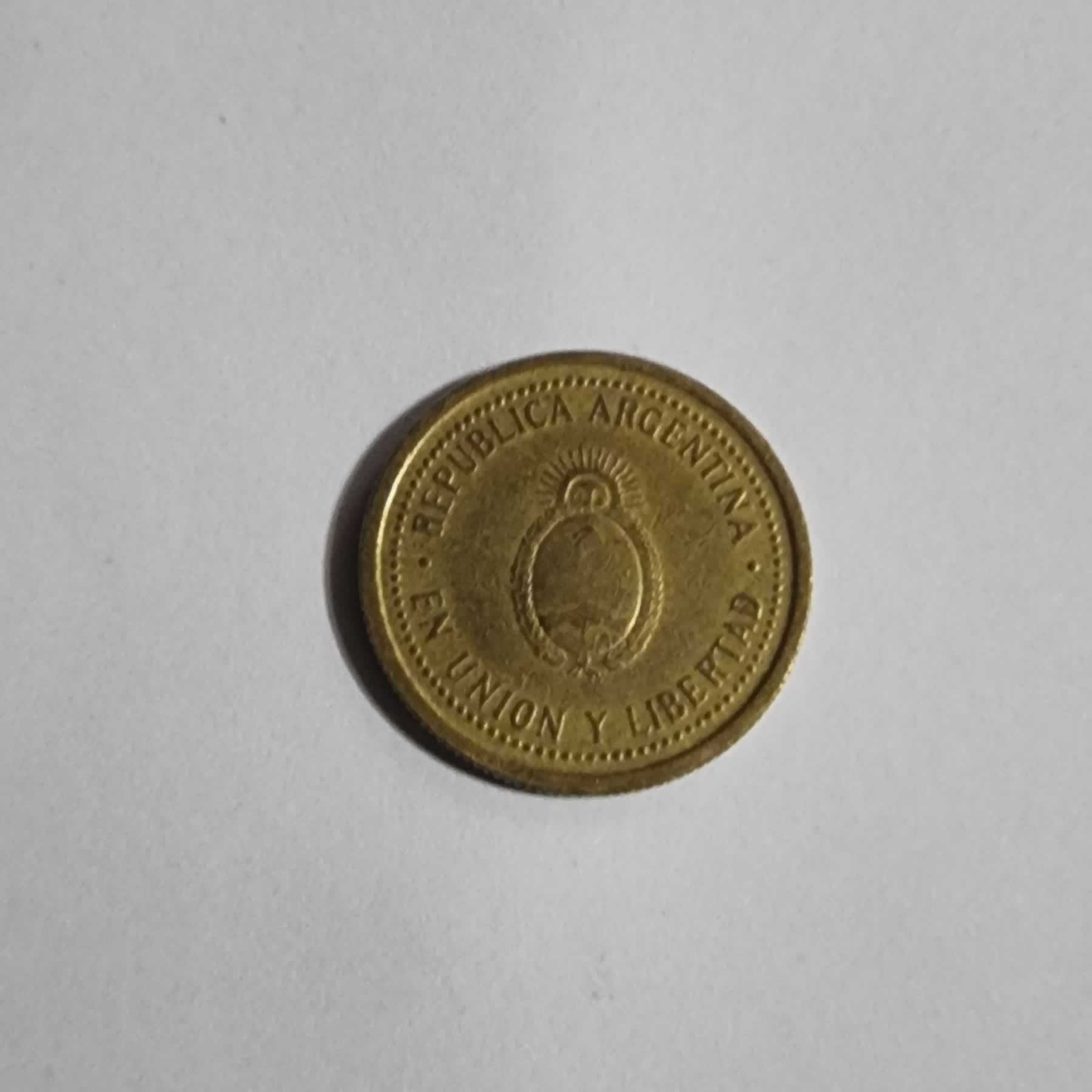 Anverso de 10 Centavos, 1993, Argentina