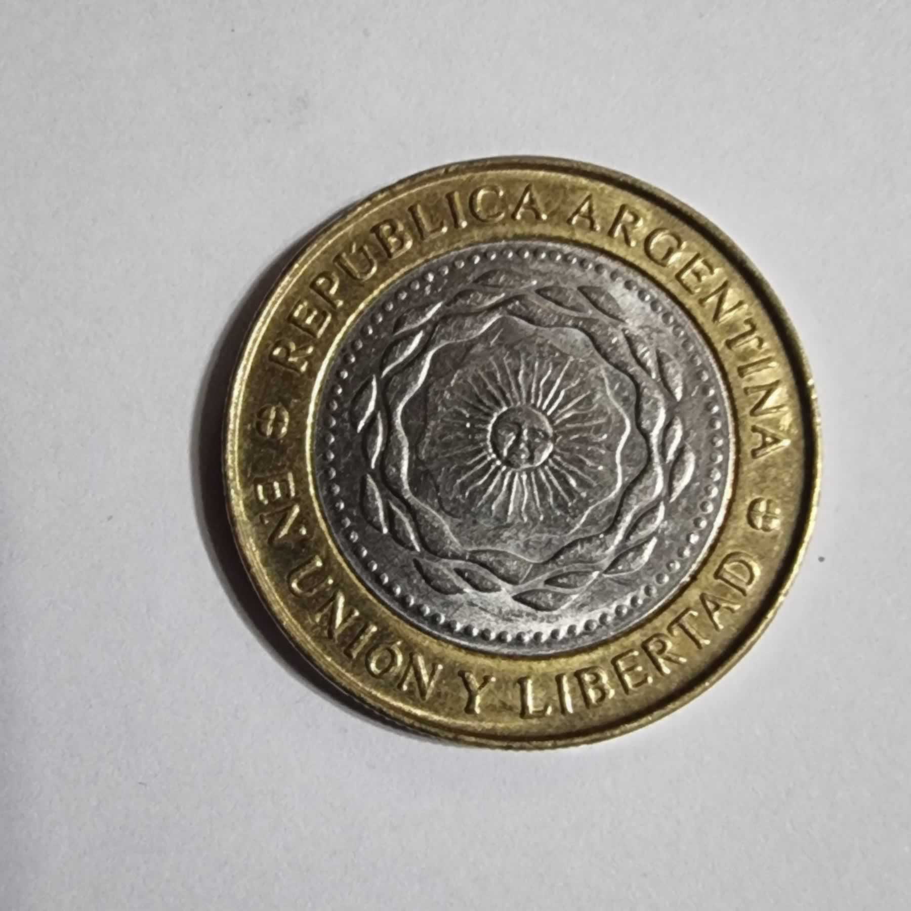 Anverso de 2 Pesos, 2011, Argentina