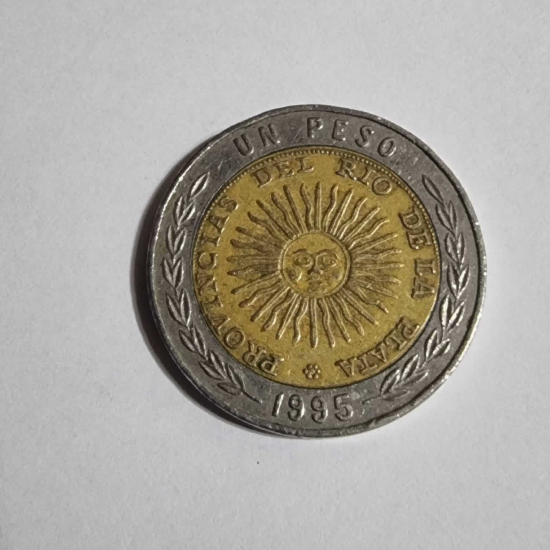 Anverso de 1 Peso, 1995 A