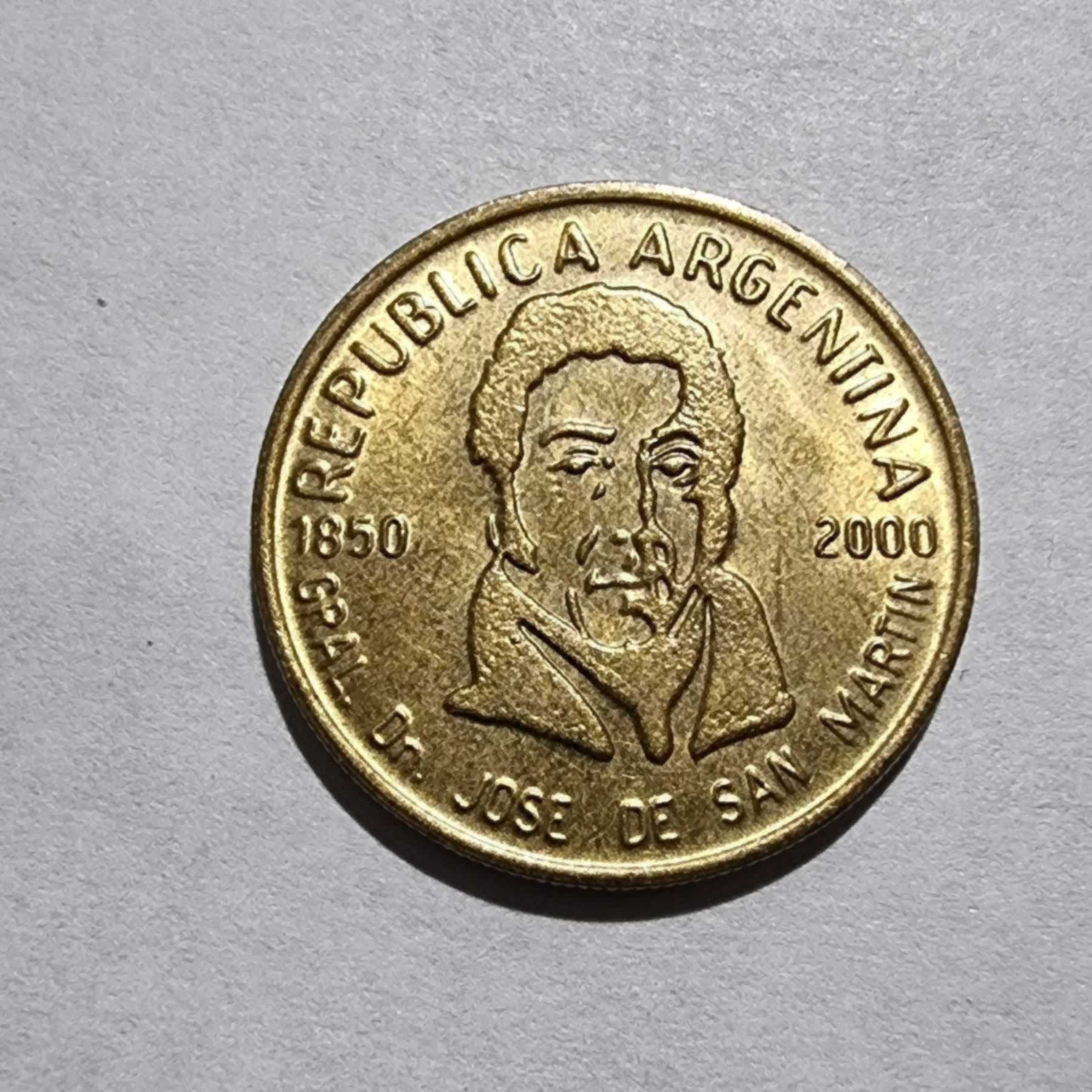 Anverso de 50 Centavos, 2000, Argentina