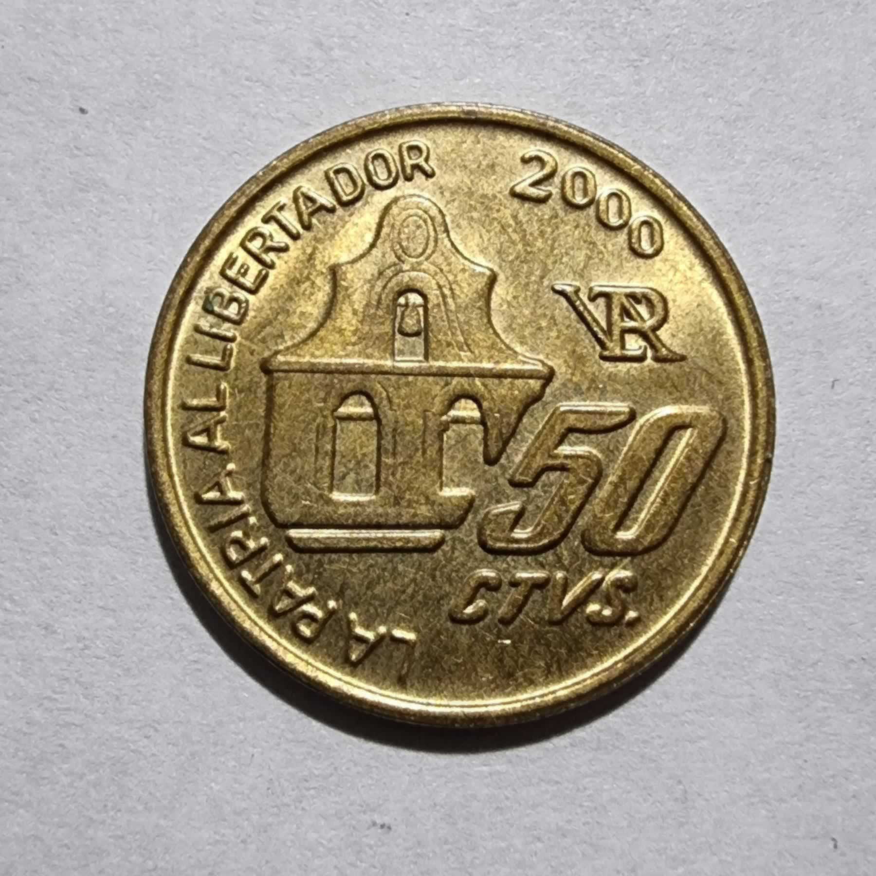 Reverso de 50 Centavos, 2000, Argentina