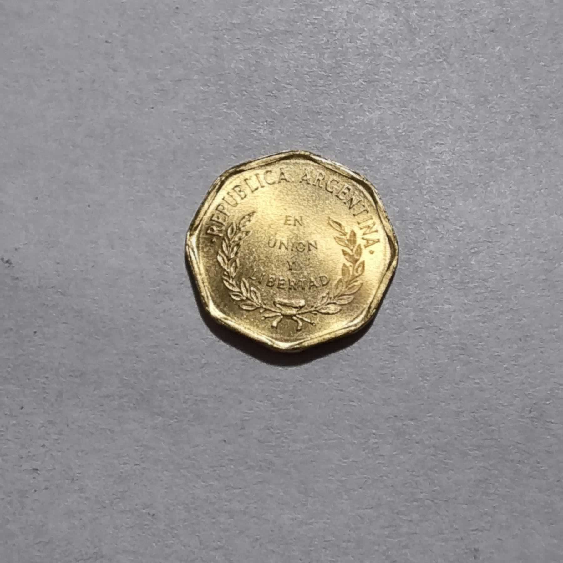 Anverso de 1 Centavo, 1992, Argentina