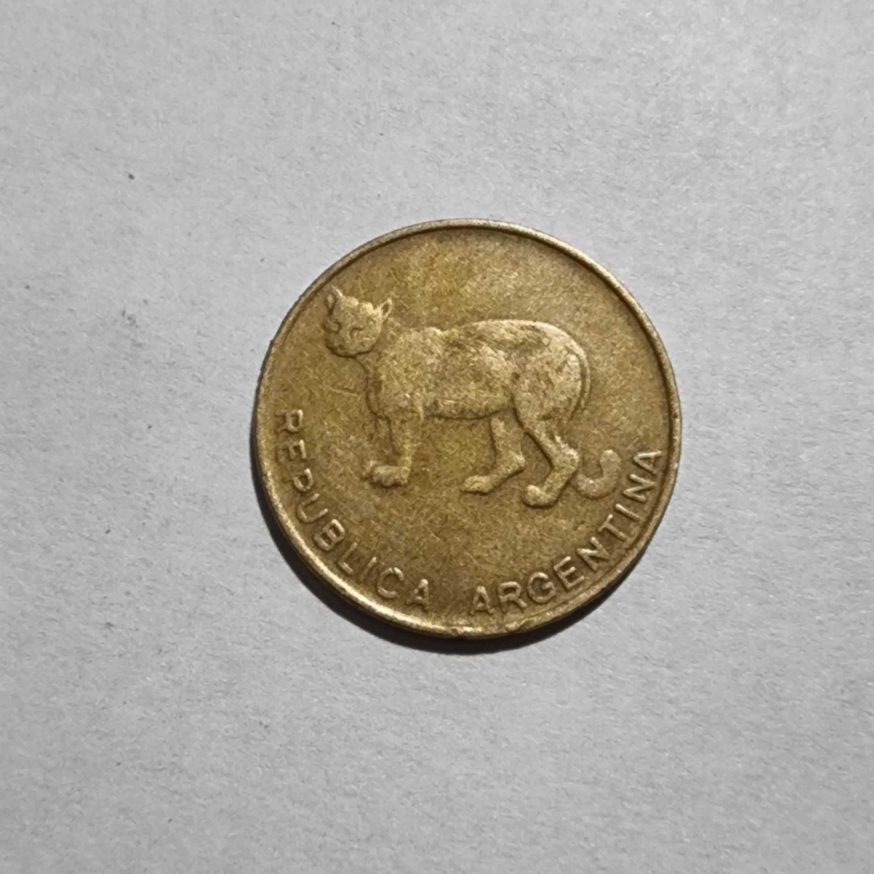 Anverso de 5 Centavos, 1986, Argentina