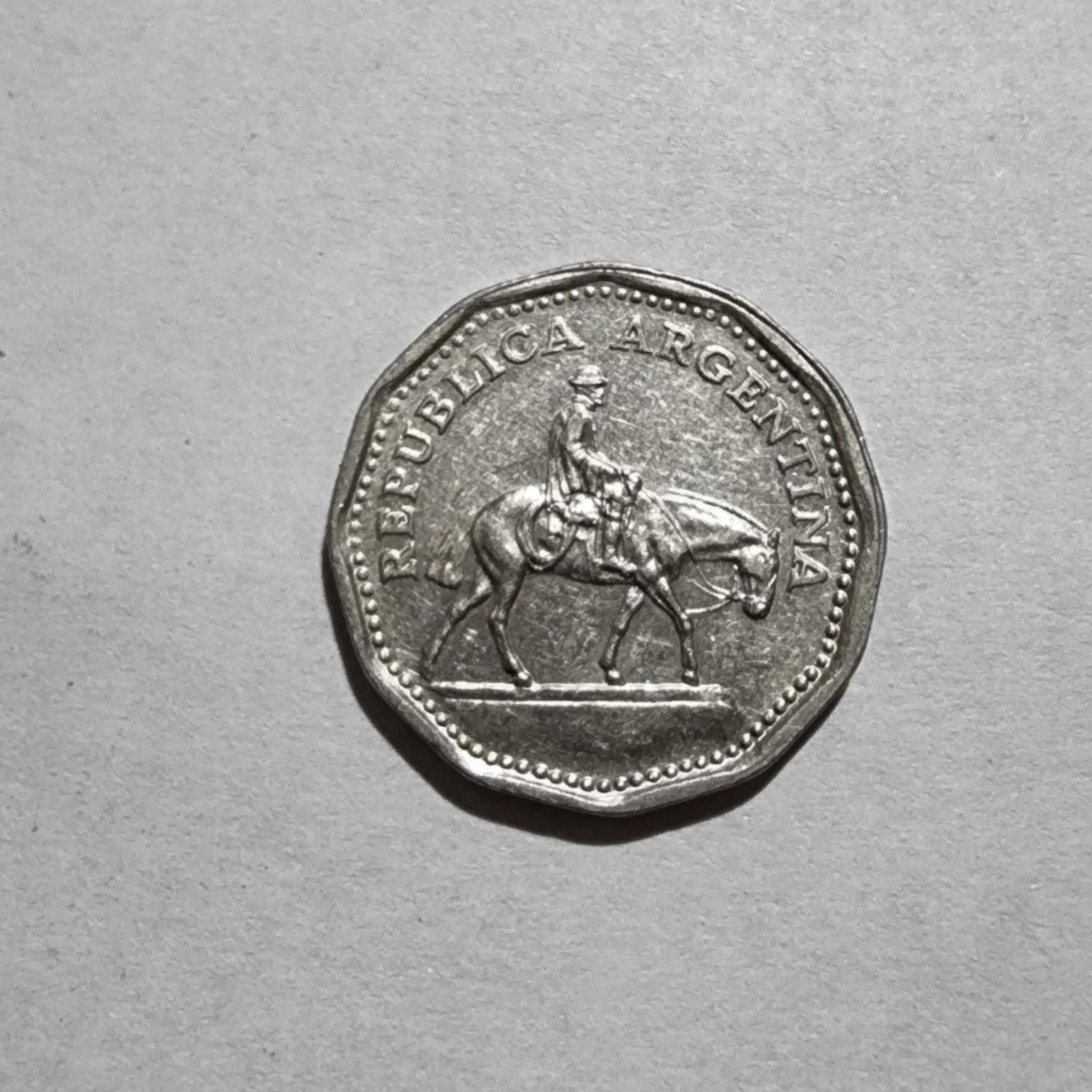 Anverso de 10 Pesos, 1968, Argentina