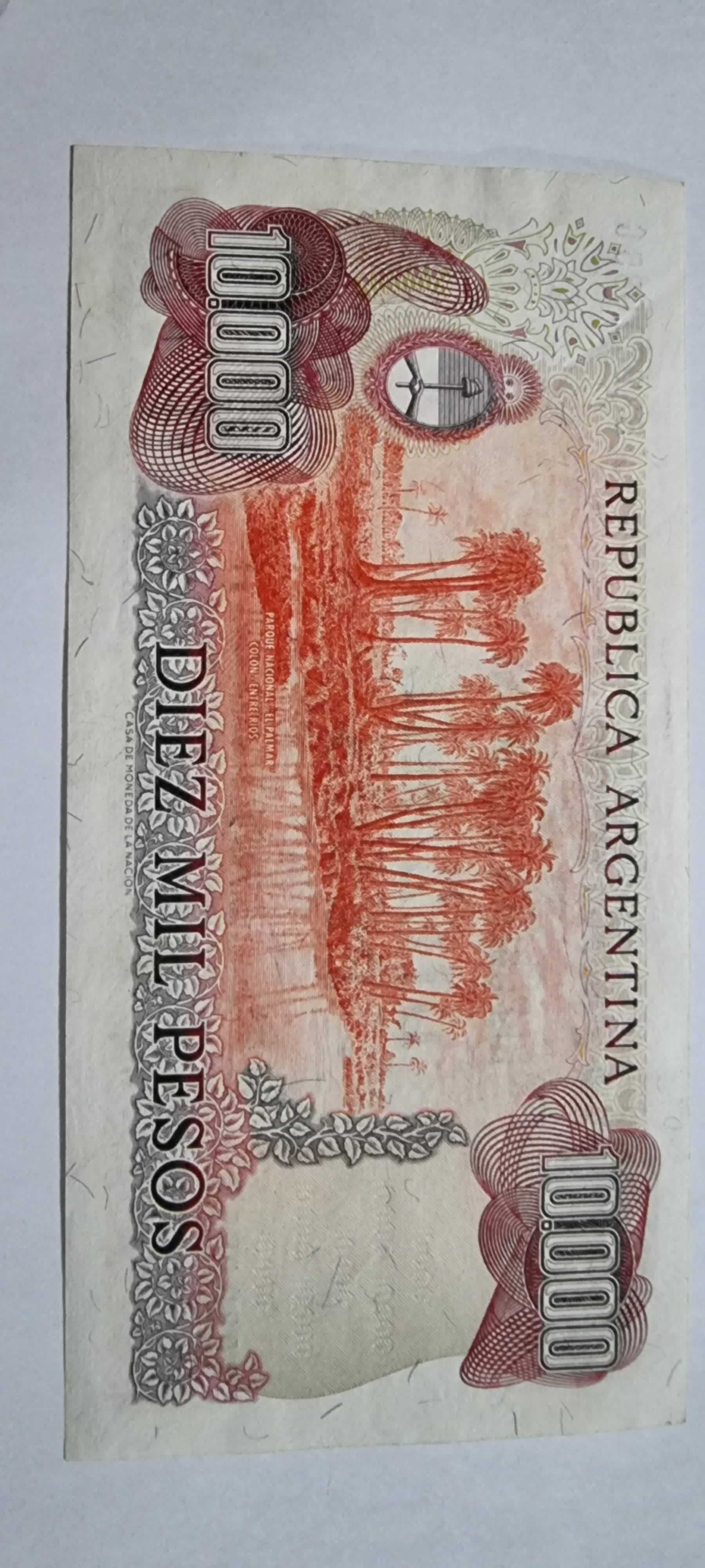 Reverso de 10000 Pesos, ND (1976-1983), Argentina