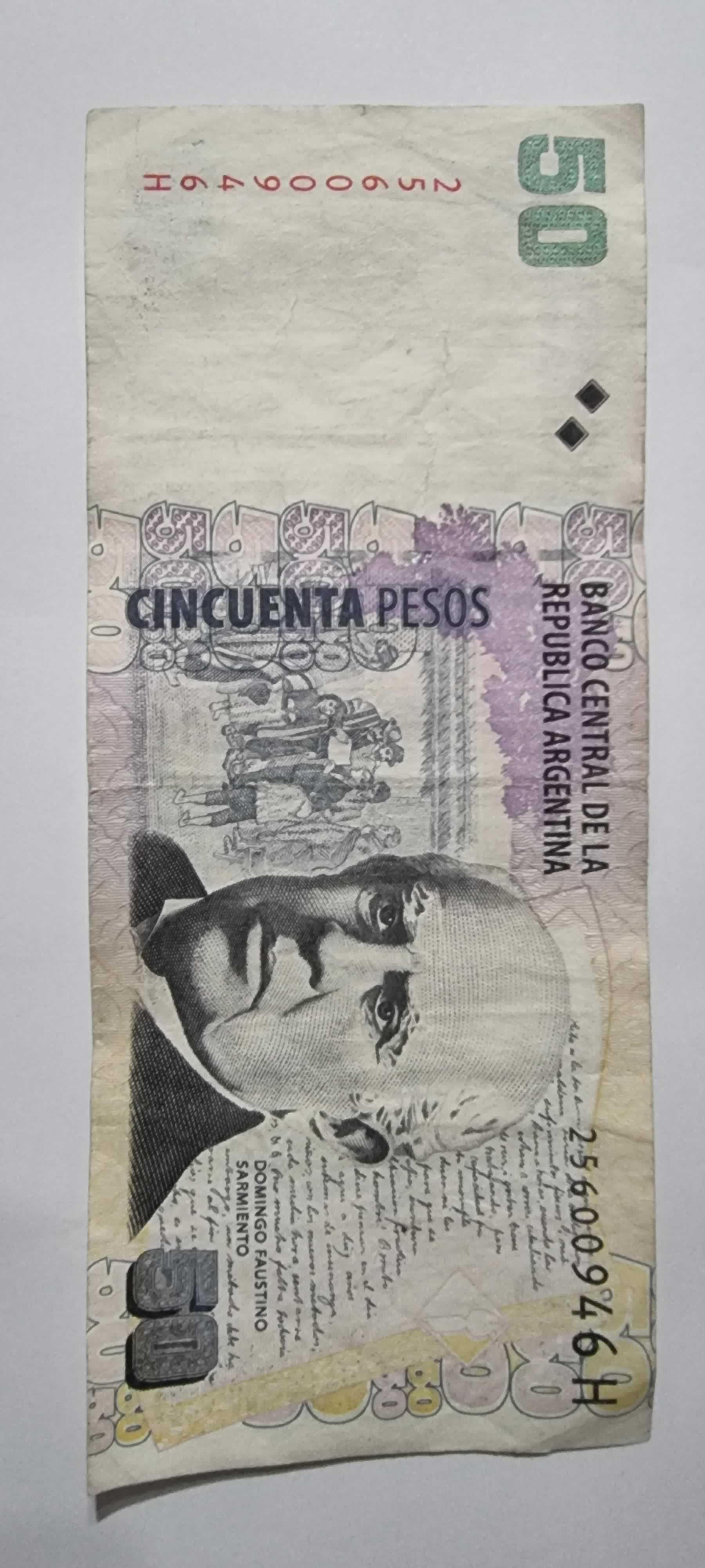 Anverso de 50 Pesos, ND (2003-2013), Argentina