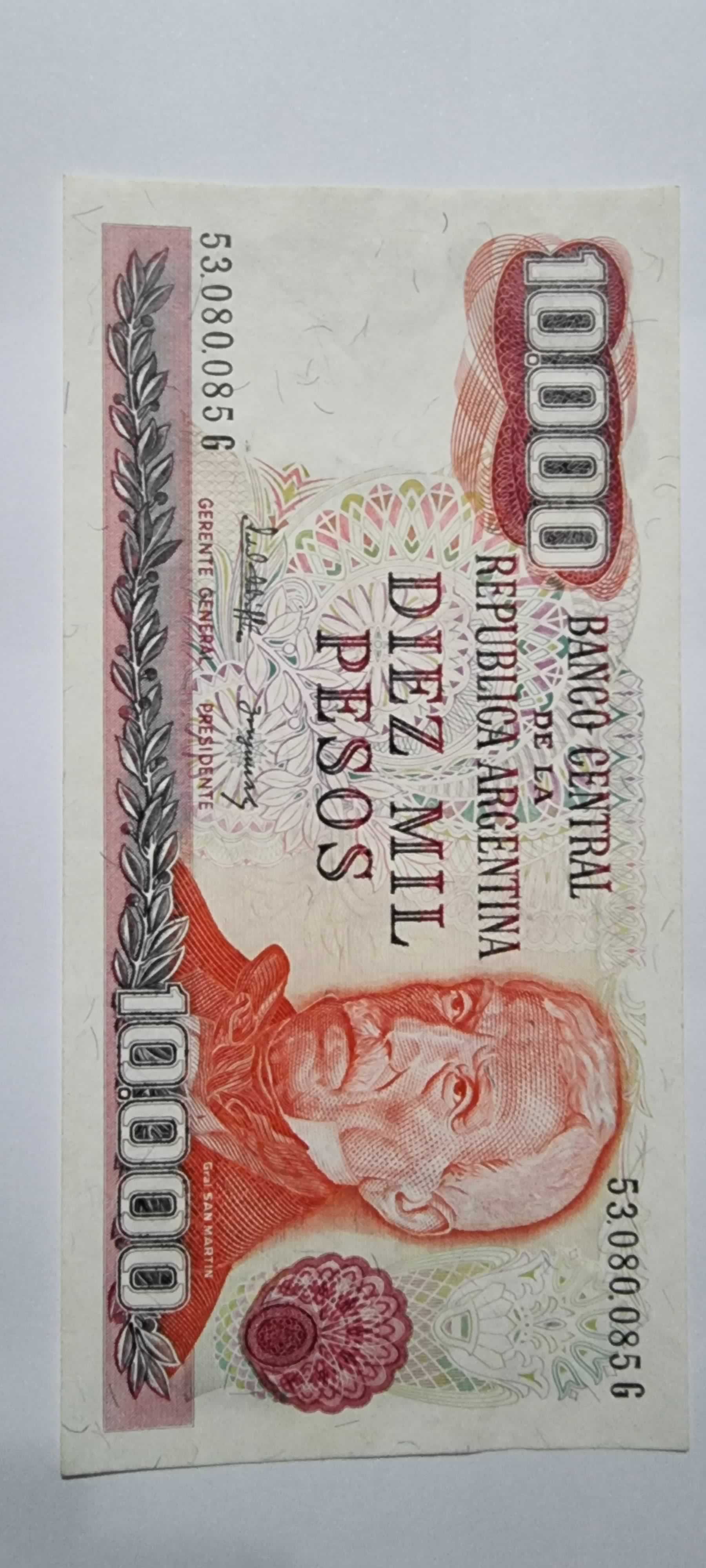 Anverso de 10000 Pesos, ND (1976-1983)