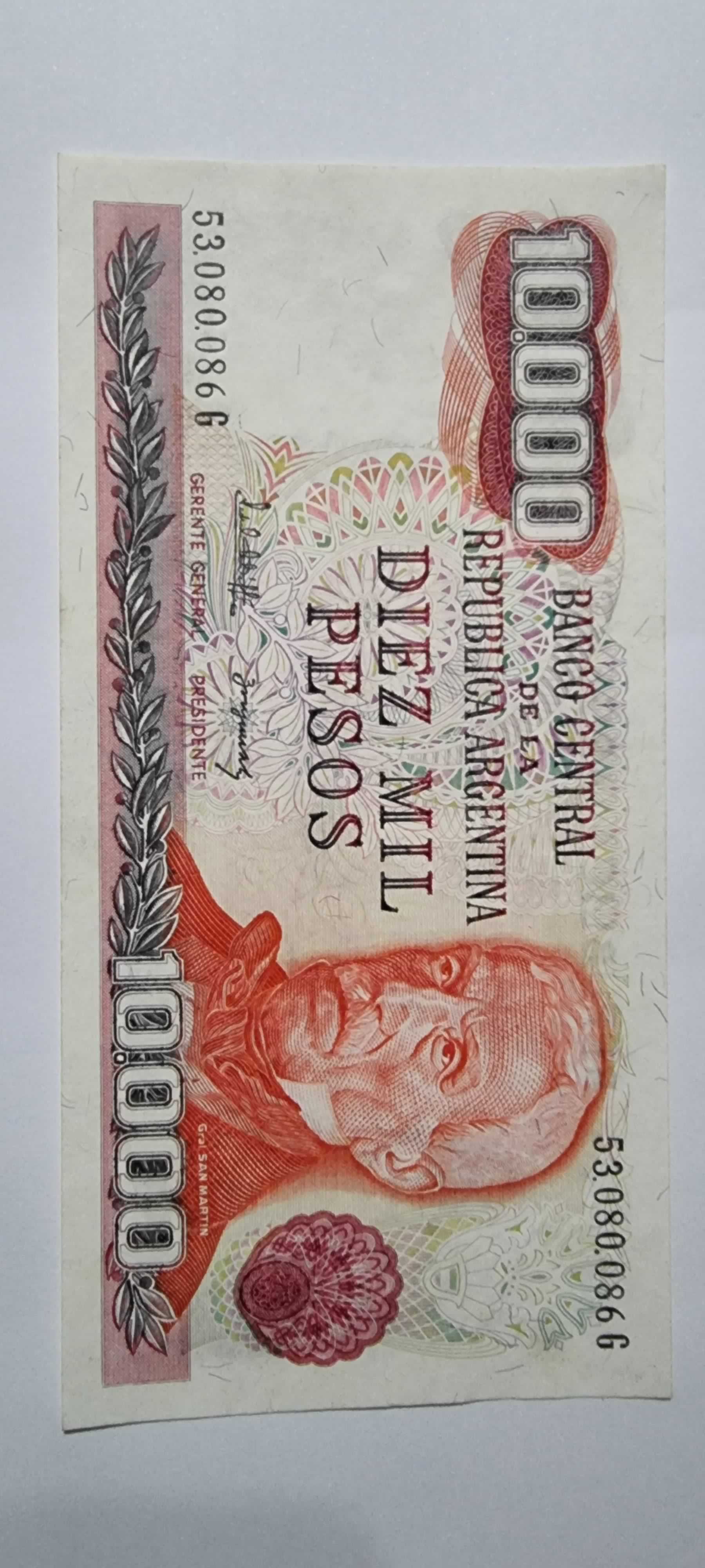 Anverso de 10000 Pesos, ND (1976-1983)