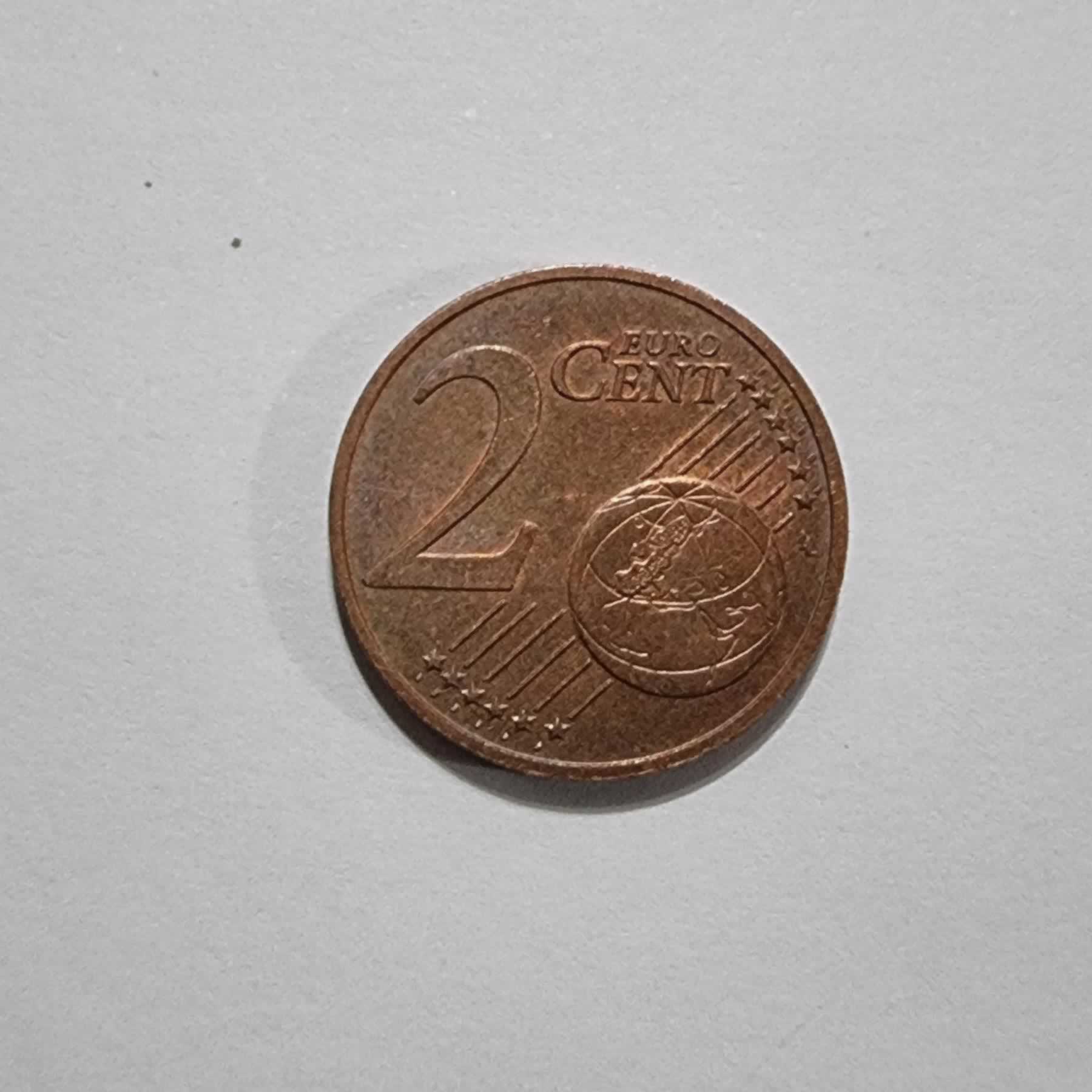 Reverso de 2 Cents, 2011