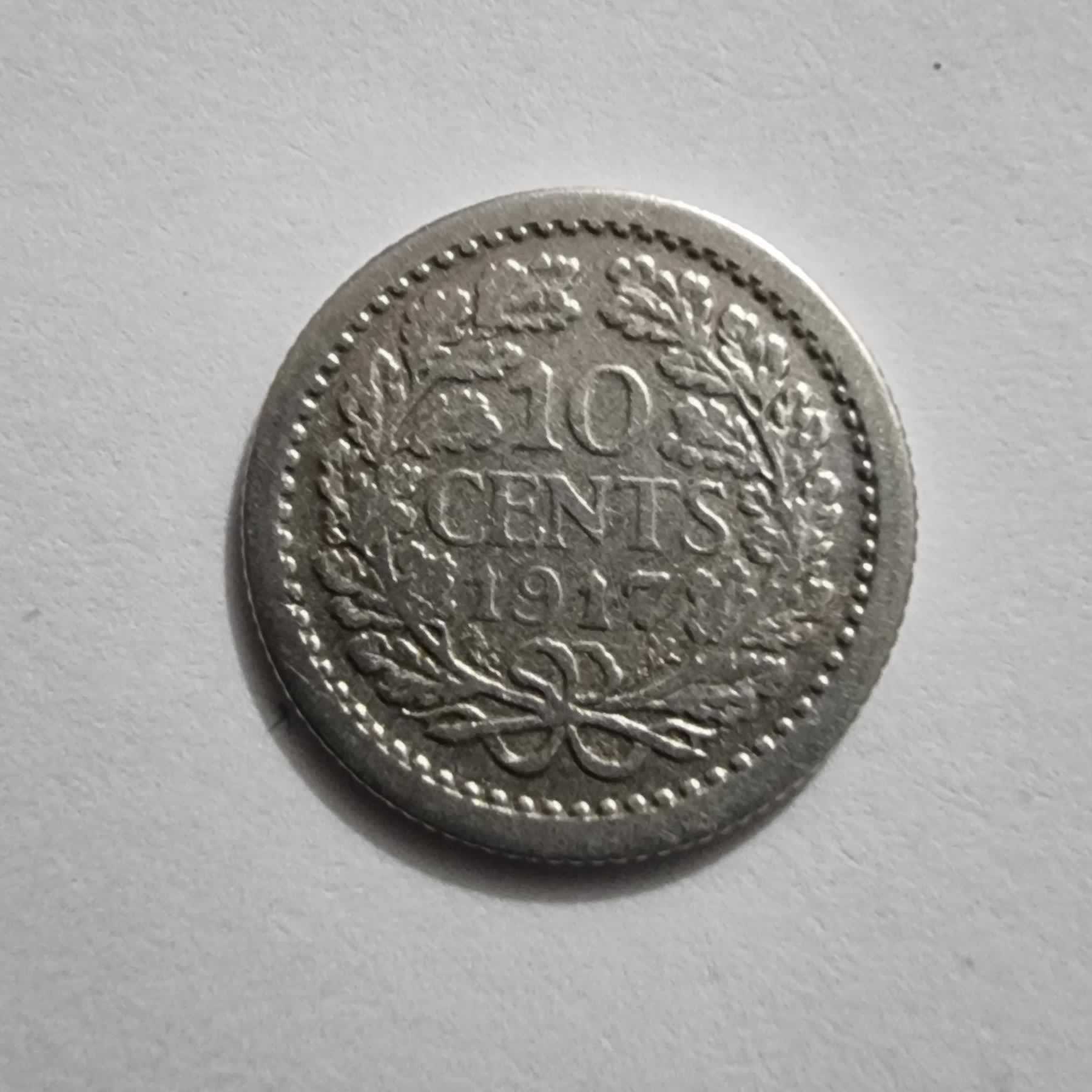 Reverso de 10 Cents, 1917