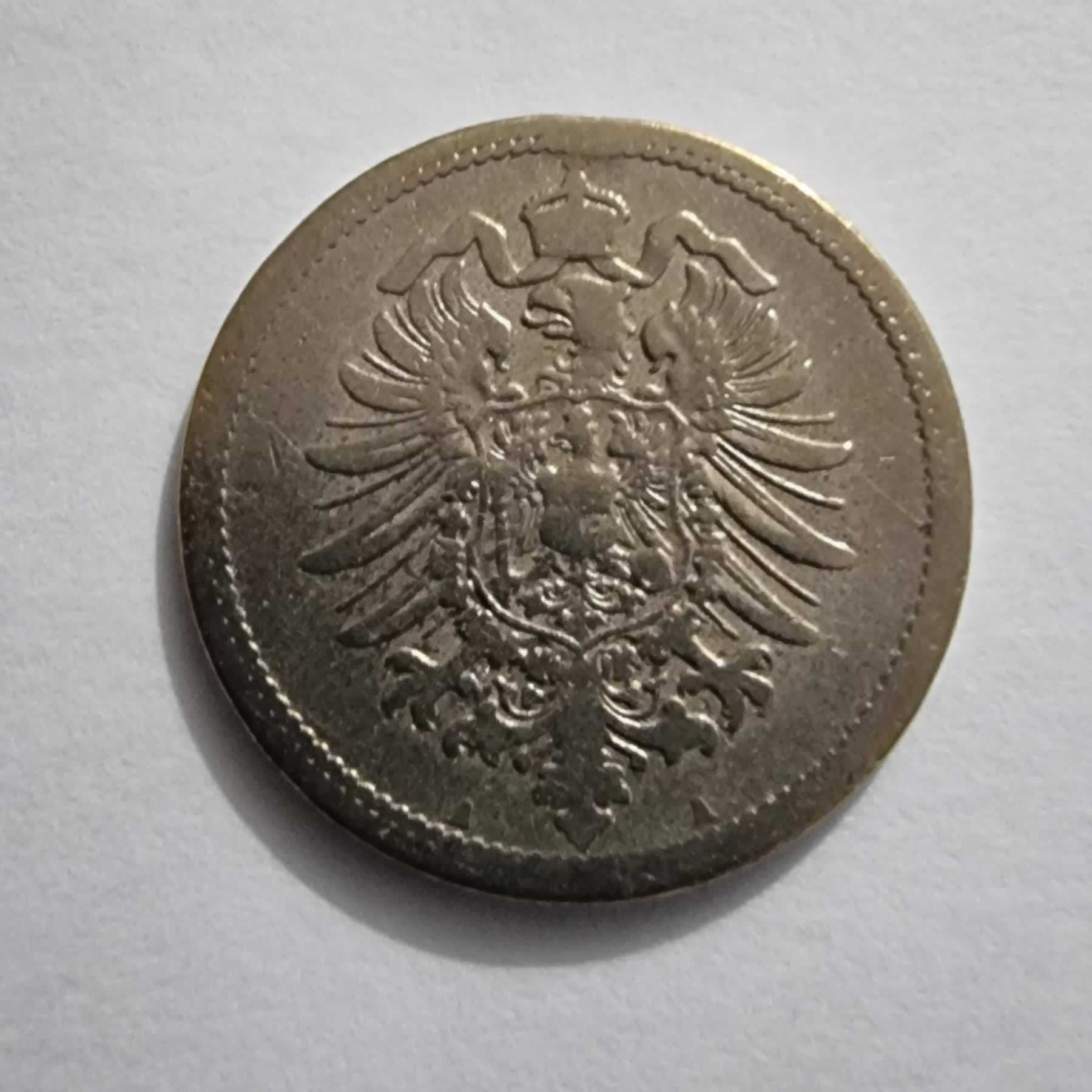Anverso de 10 Pfennig, 1888 A