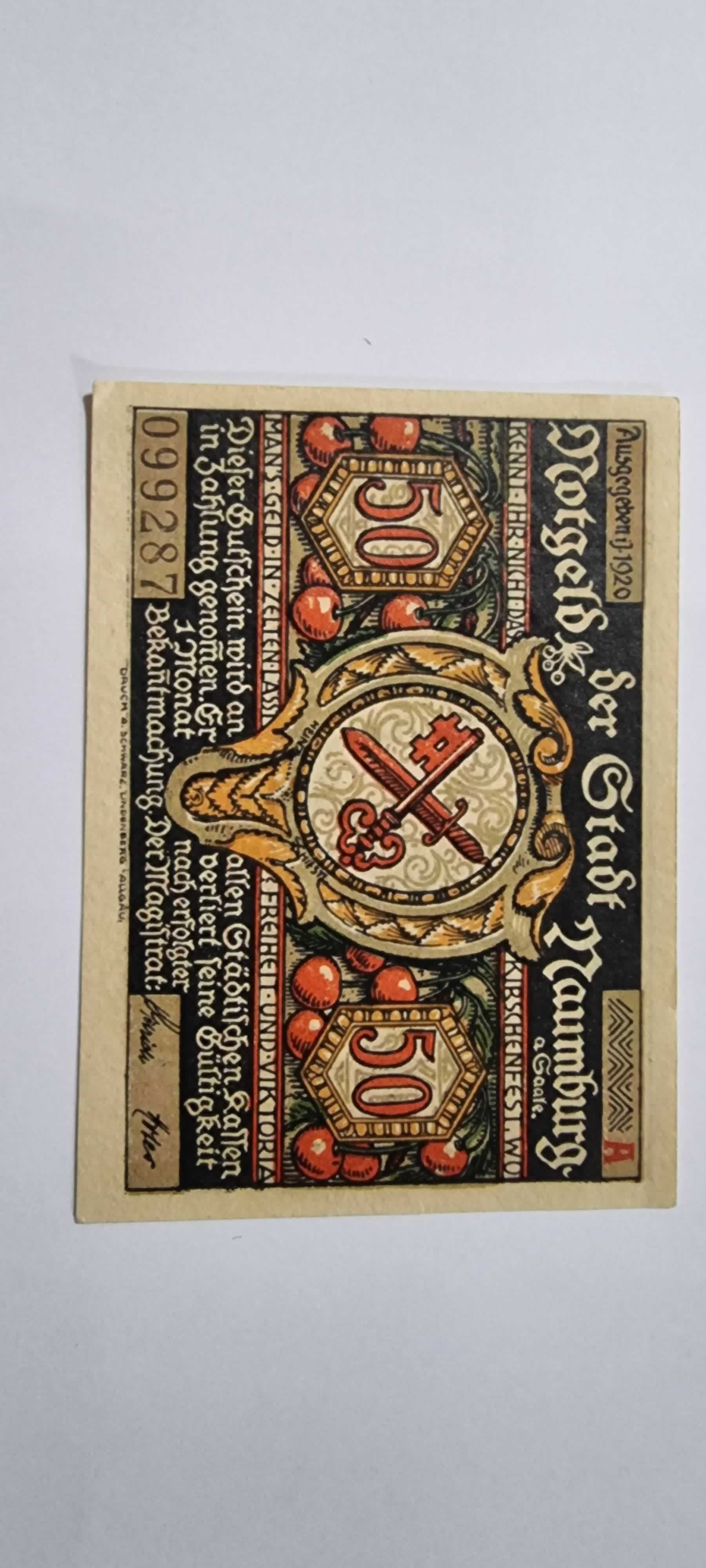 Anverso de 50 Pfennig, 1920