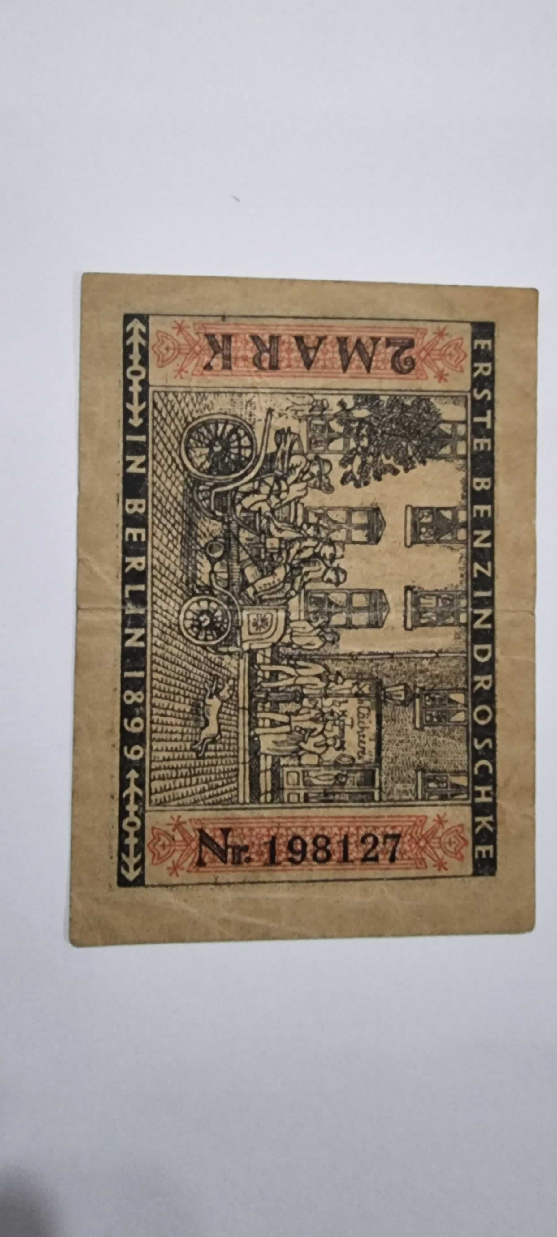 Reverso de 2 Marks, 1922, Alemania · Rep. Weimar