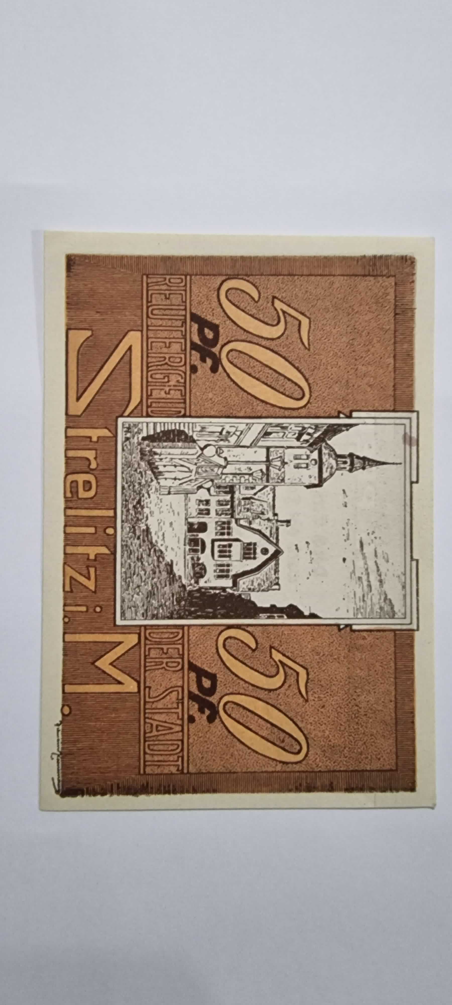 Reverso de 50 Pfennig, 1922, Alemania · Rep. Weimar