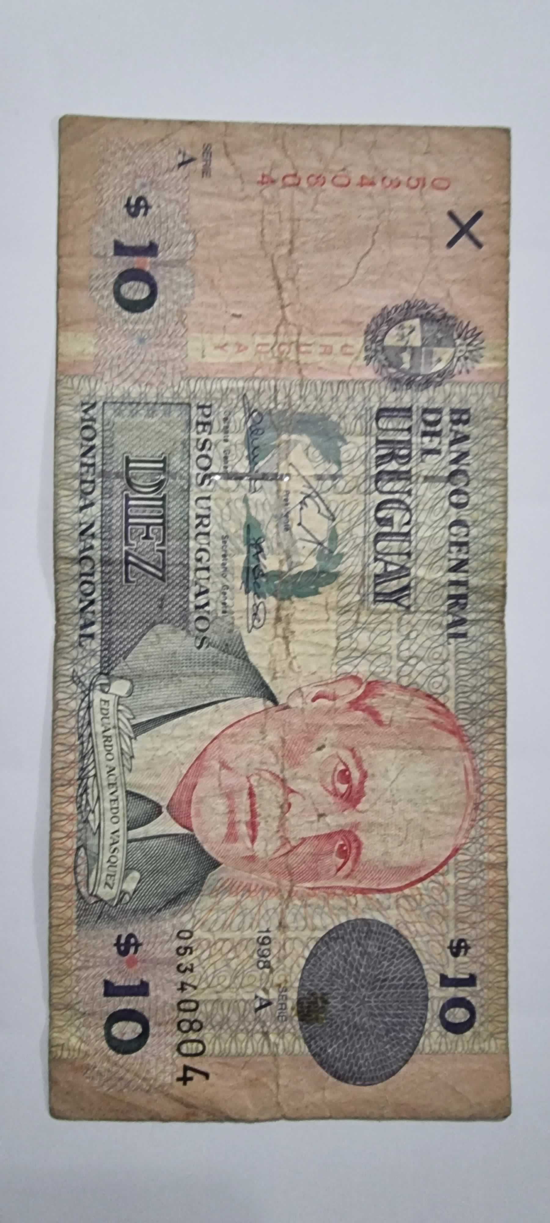 Anverso de 10 Pesos, 1998