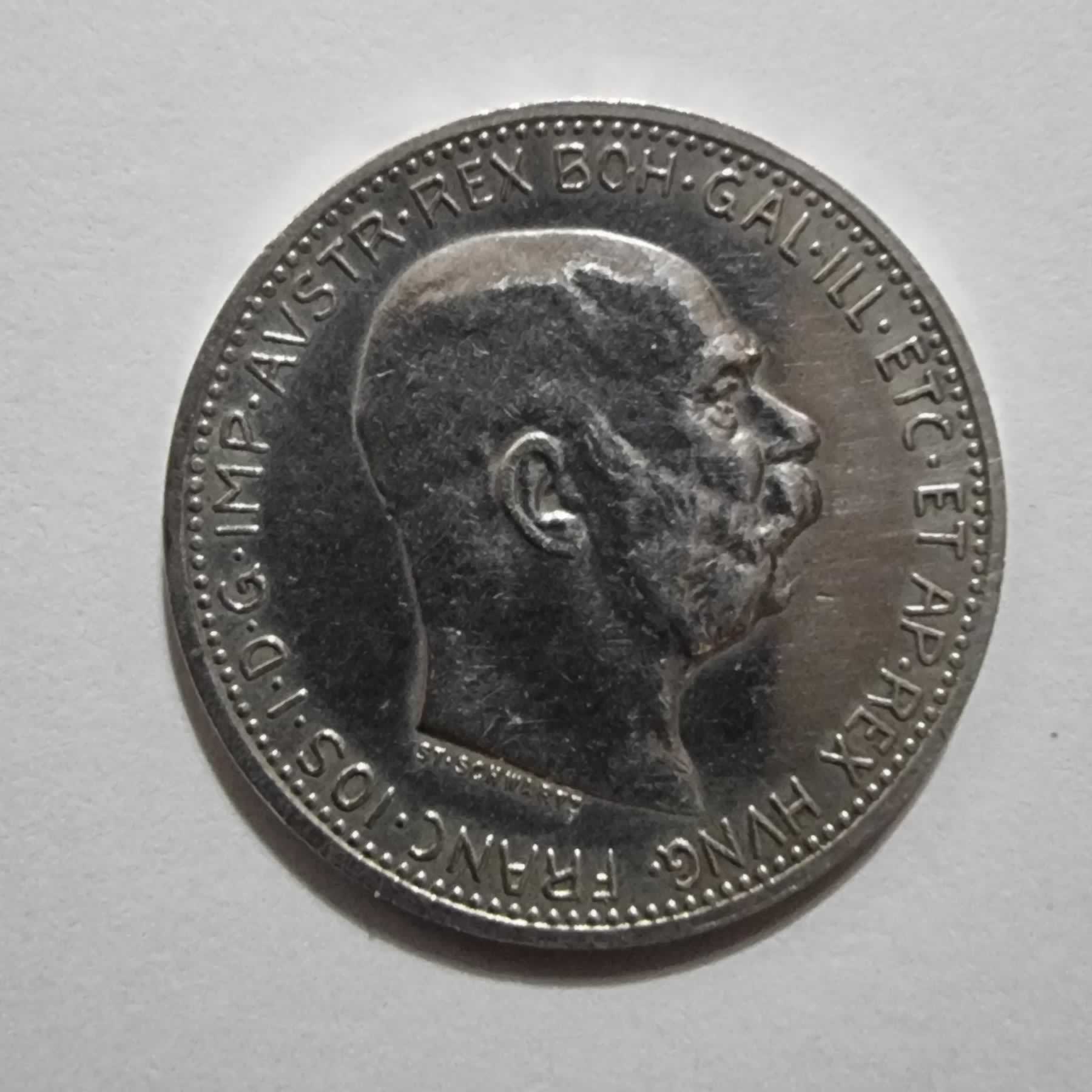 Anverso de 1 Corona, 1915