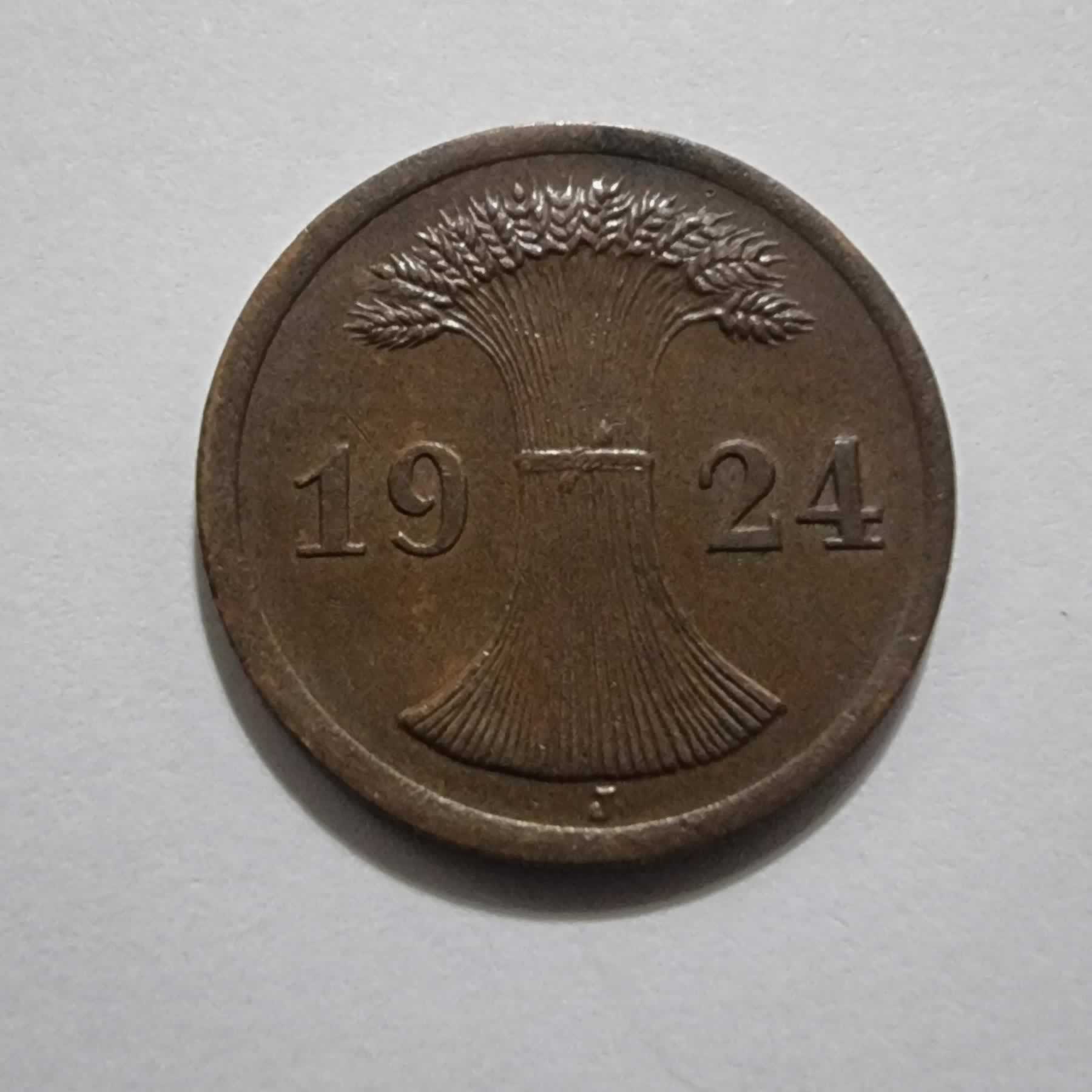 Anverso de 2 Rentenpfennig, 1924 J