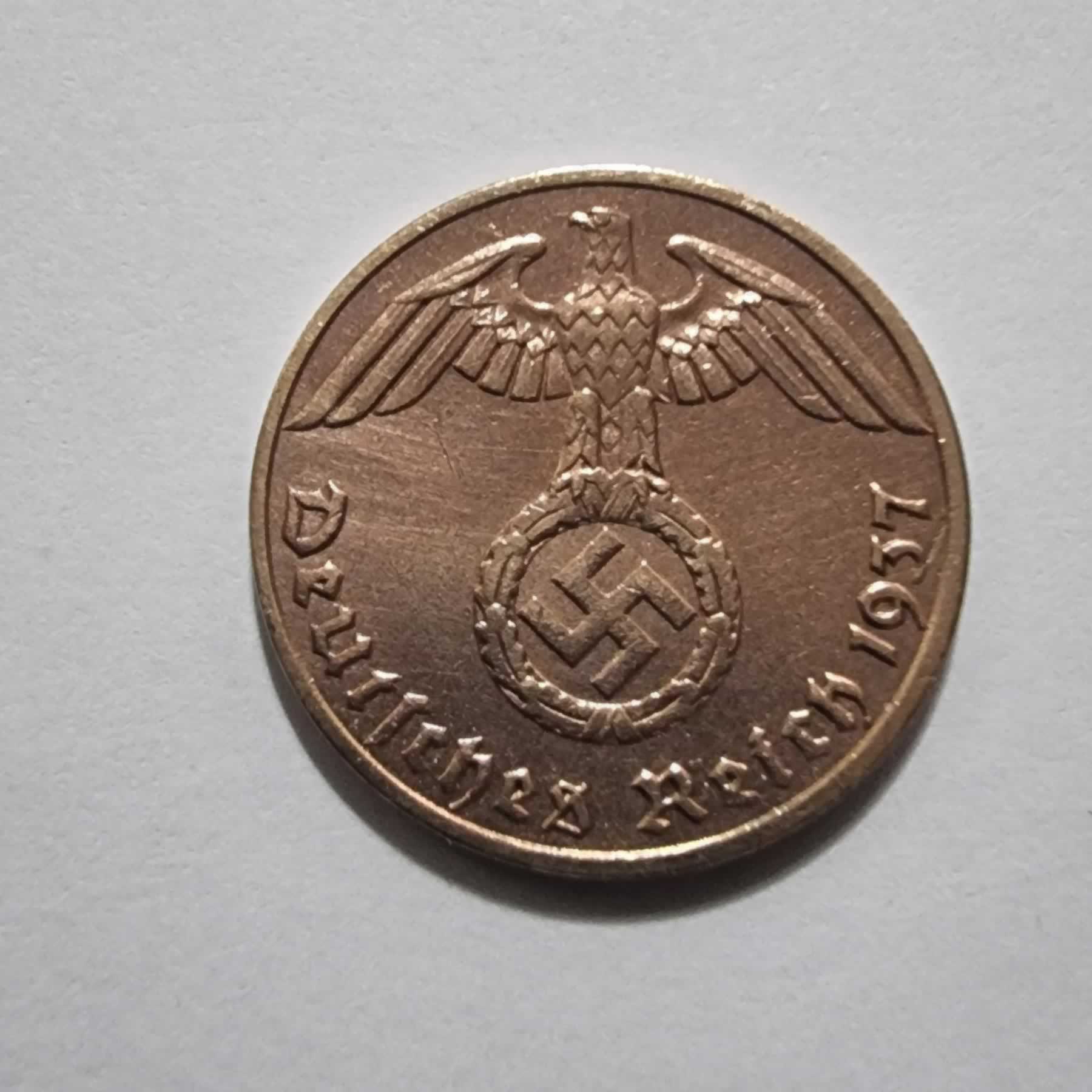 Anverso de 1 Reichspfennig, 1937 A