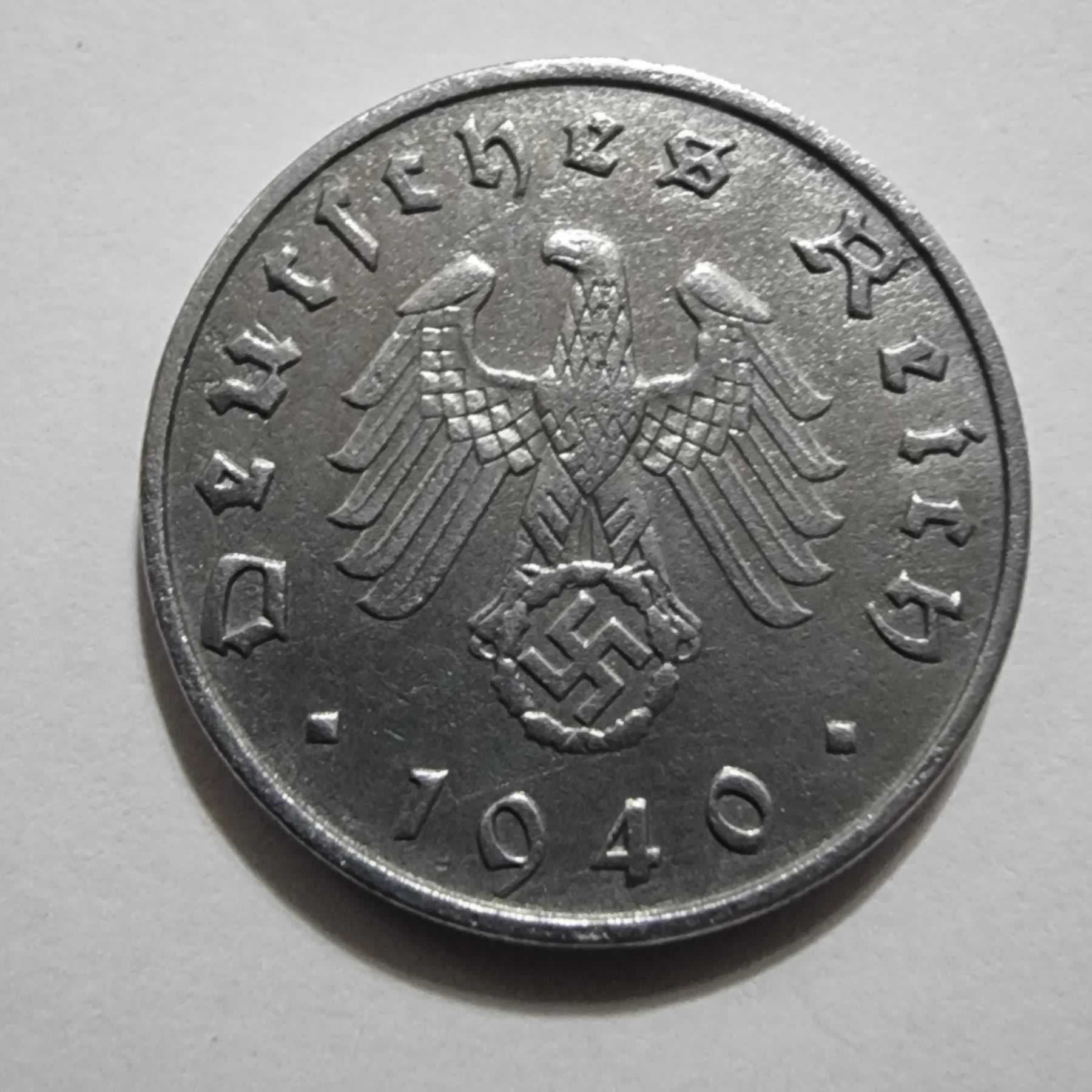 Anverso de 10 Reichspfennig, 1940 B