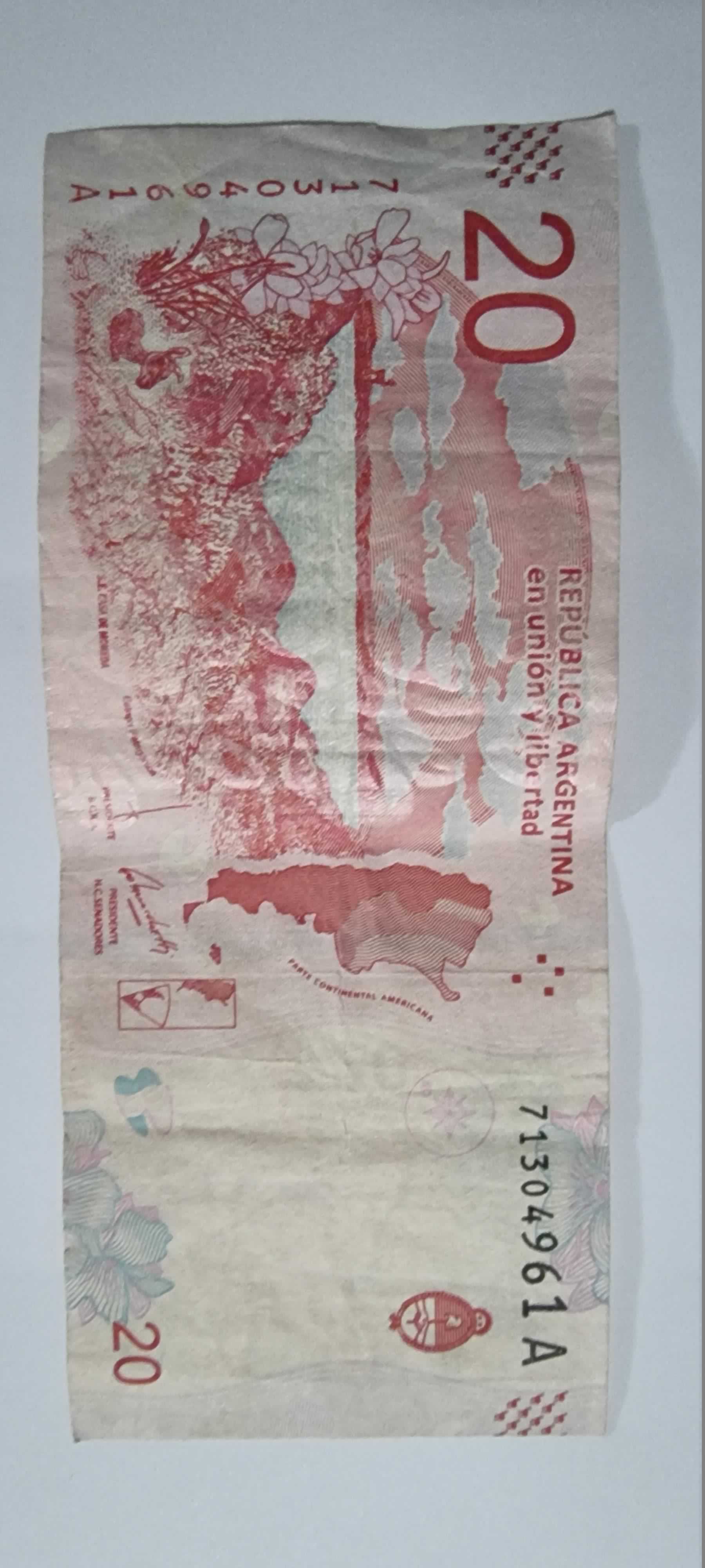 Reverso de 20 Pesos, 2017