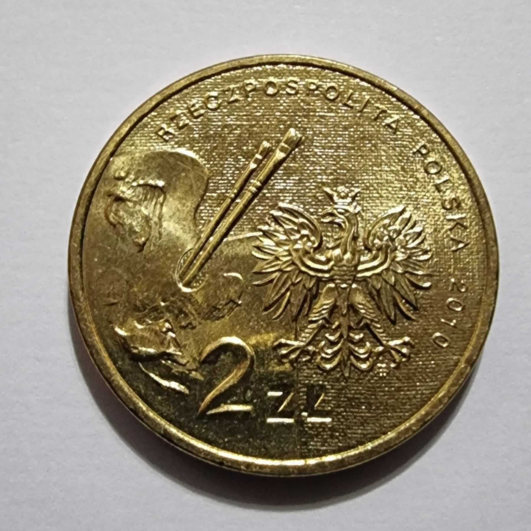 Reverso de 2 Zlote, 2010