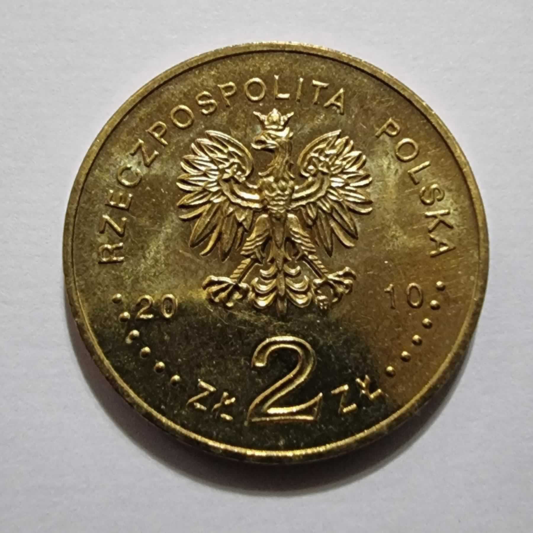 Reverso de 2 Zlote, 2010