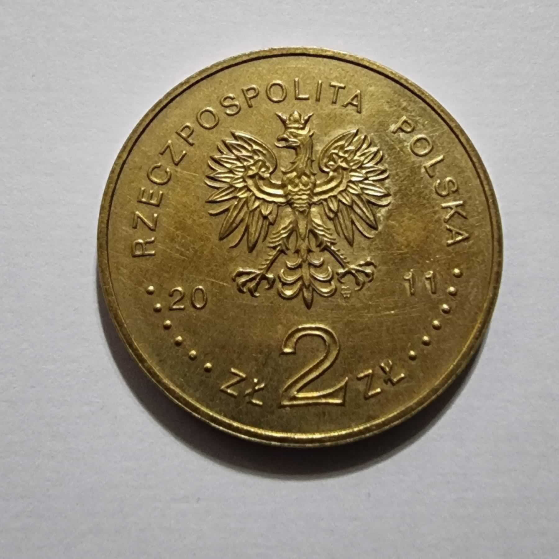 Reverso de 2 Zlote, 2010