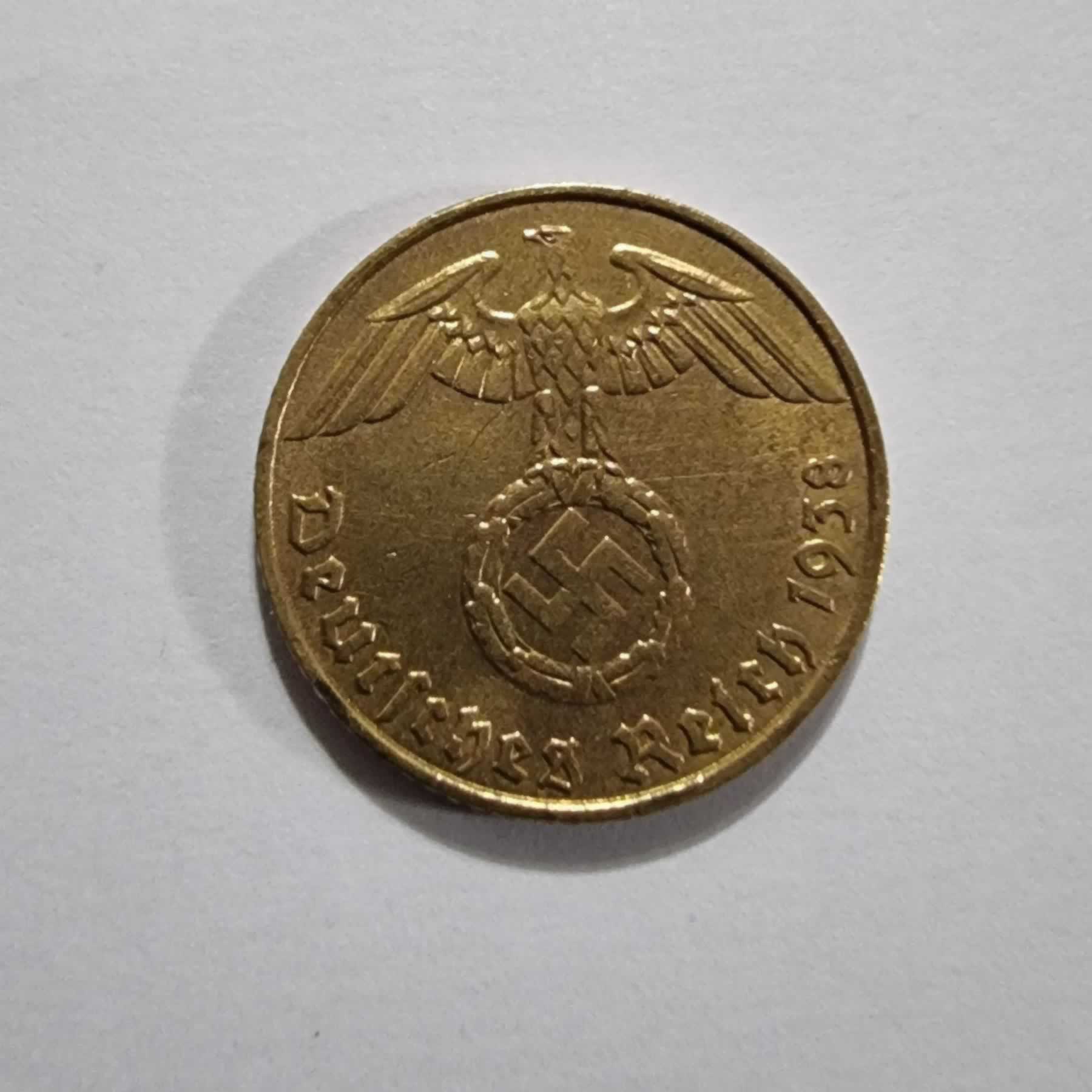 Anverso de 5 Reichspfennig, 1938 E