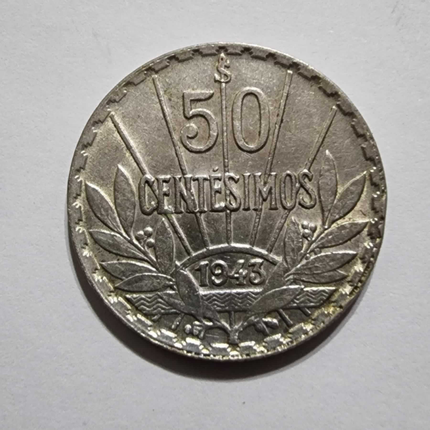 Reverso de 50 Centésimos, 1943 So