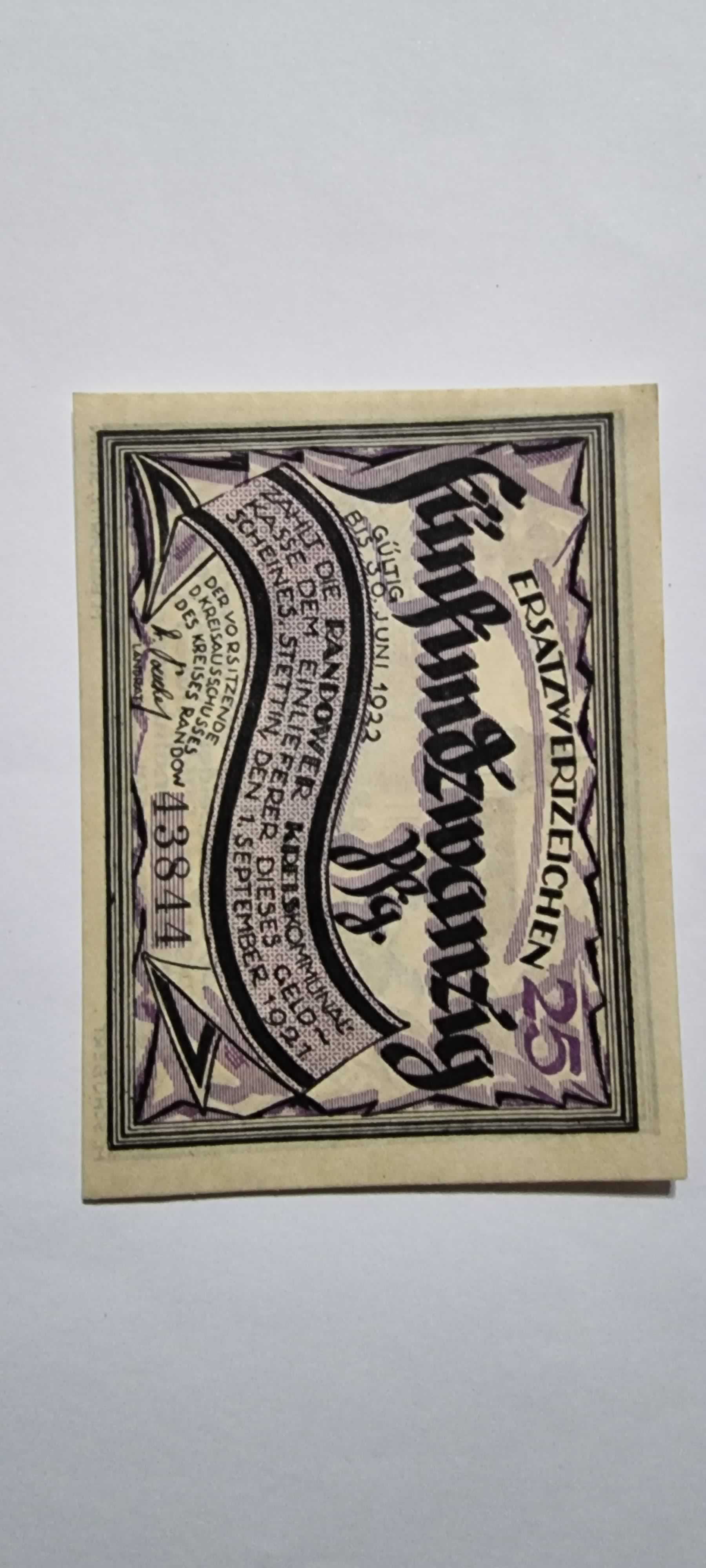 Anverso de 25 Pfennig, 1921