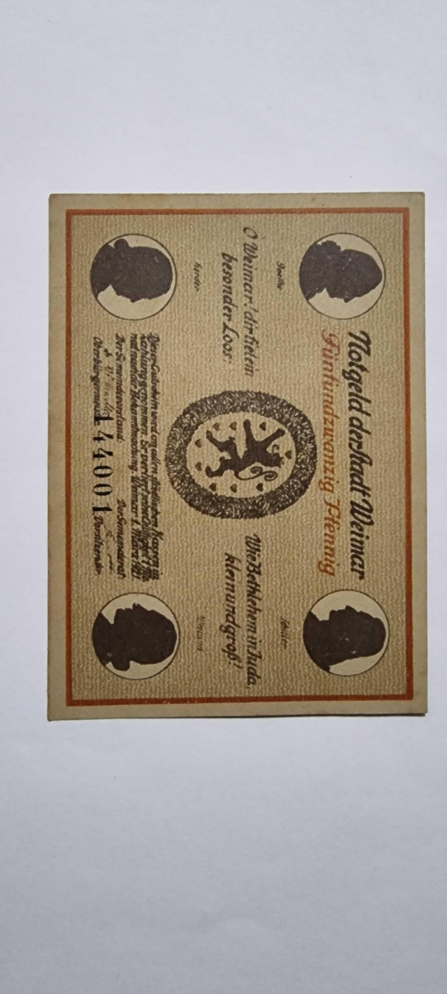 Anverso de 25 Pfennig, 1921