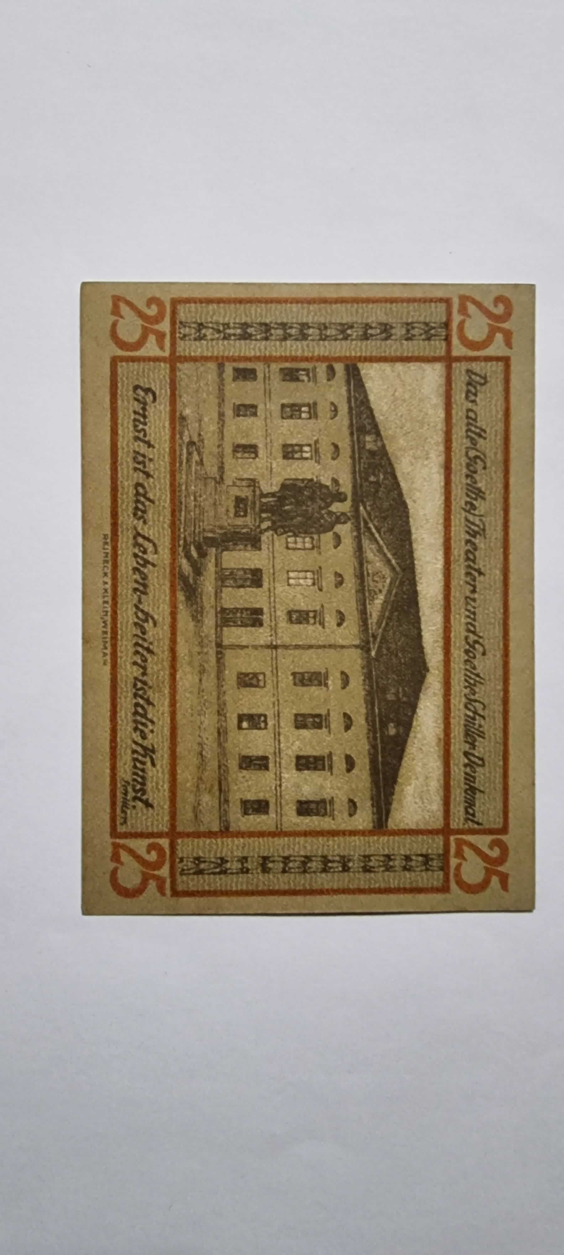 Reverso de 25 Pfennig, 1921