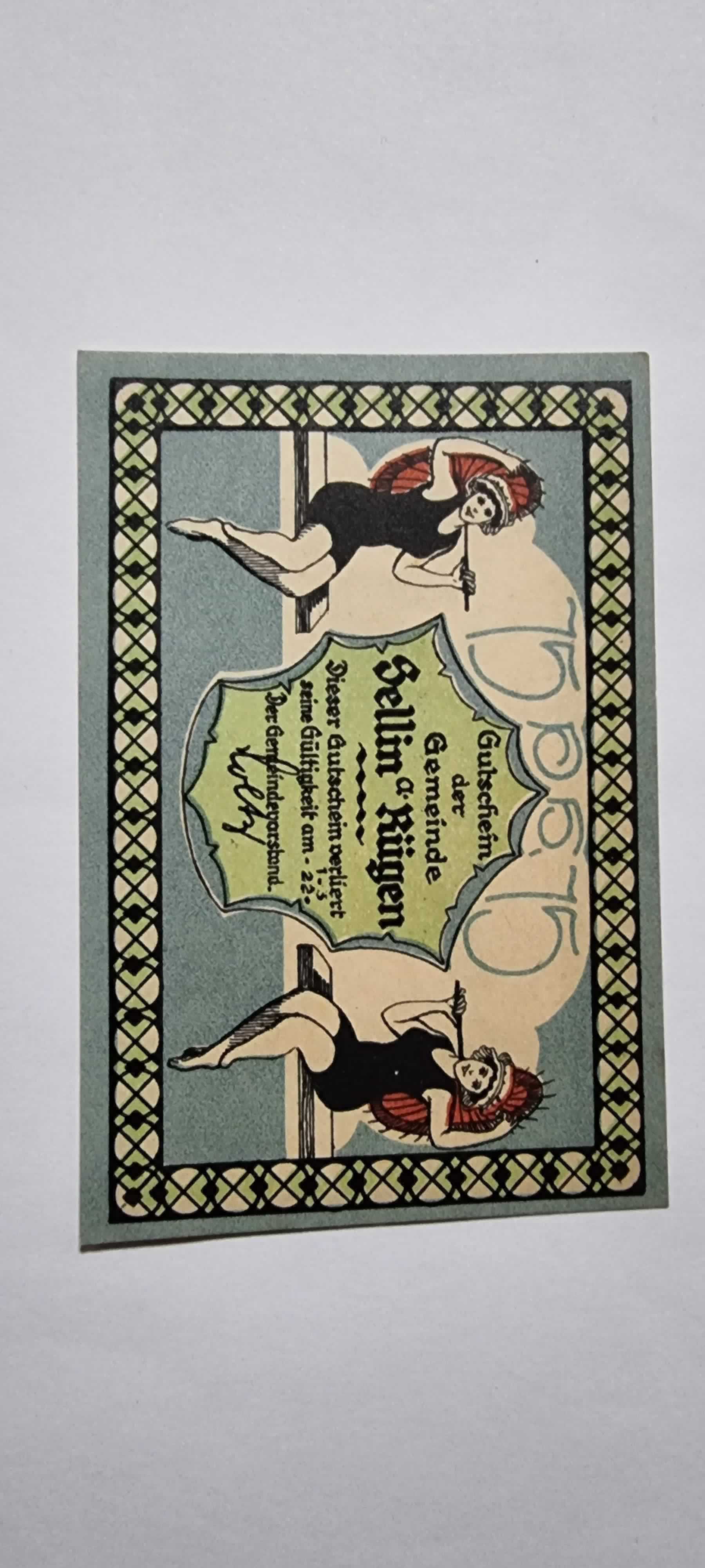 Anverso de 75 Pfennig, 1922