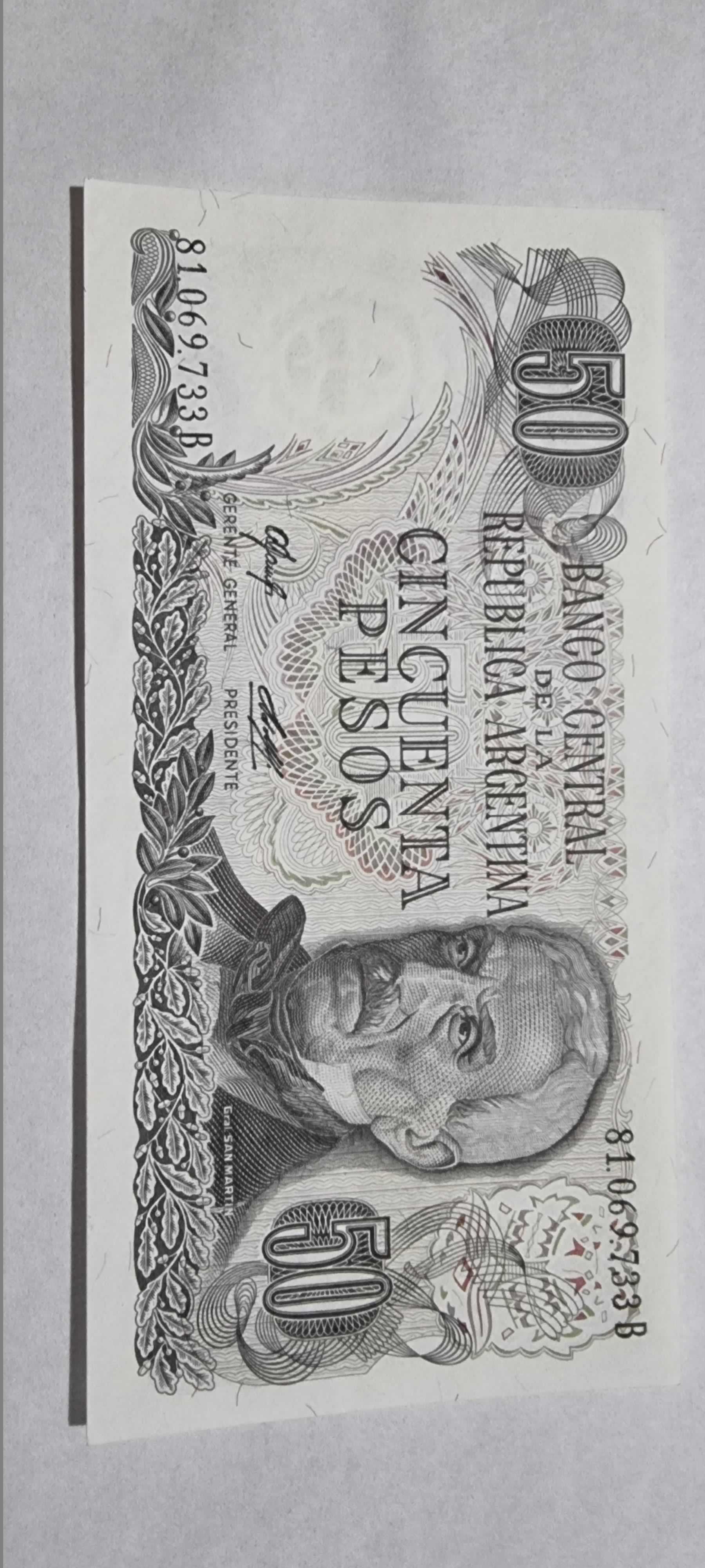 Anverso de 50 Pesos, ND (1972-73)