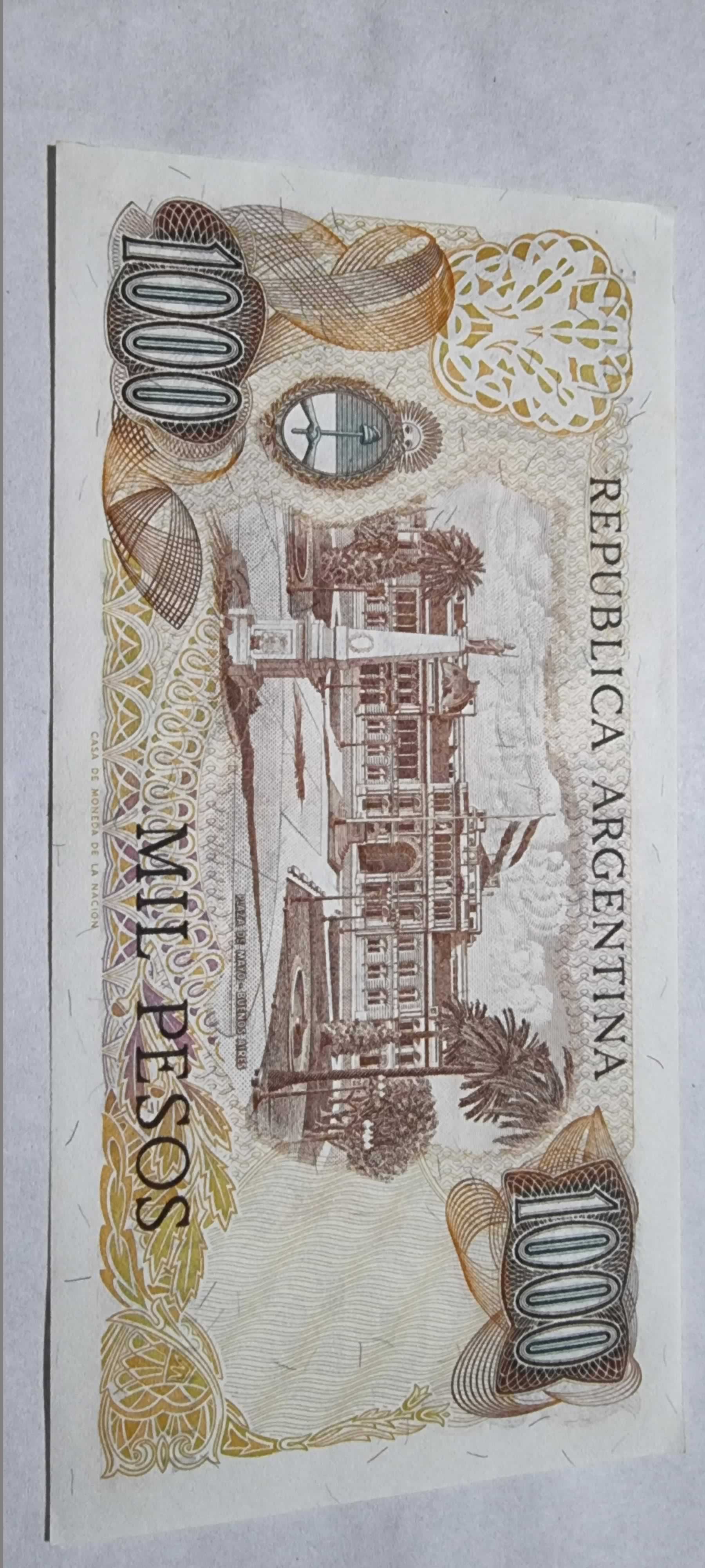 Reverso de 1000 Pesos, ND (1976-83)