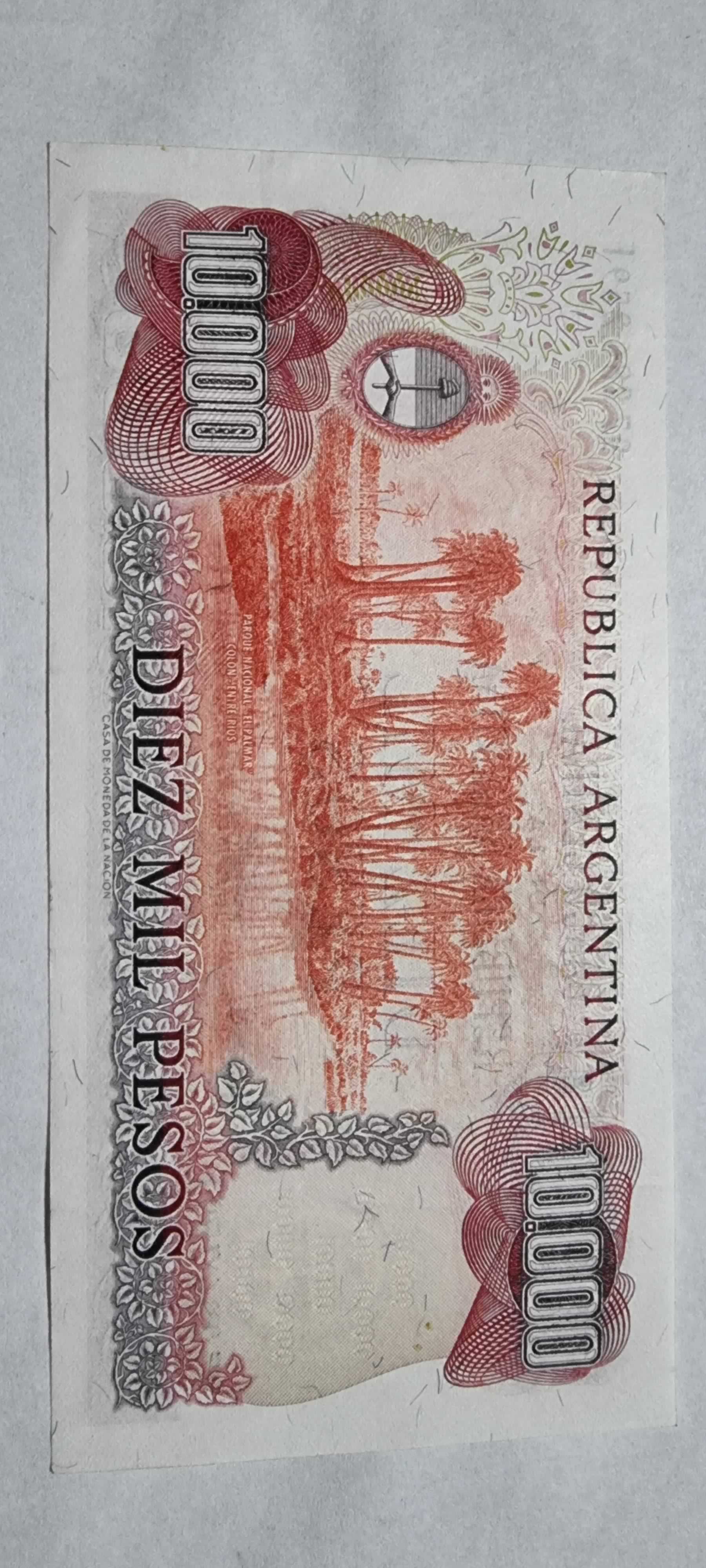 Reverso de 10000 Pesos, ND (1976-83)