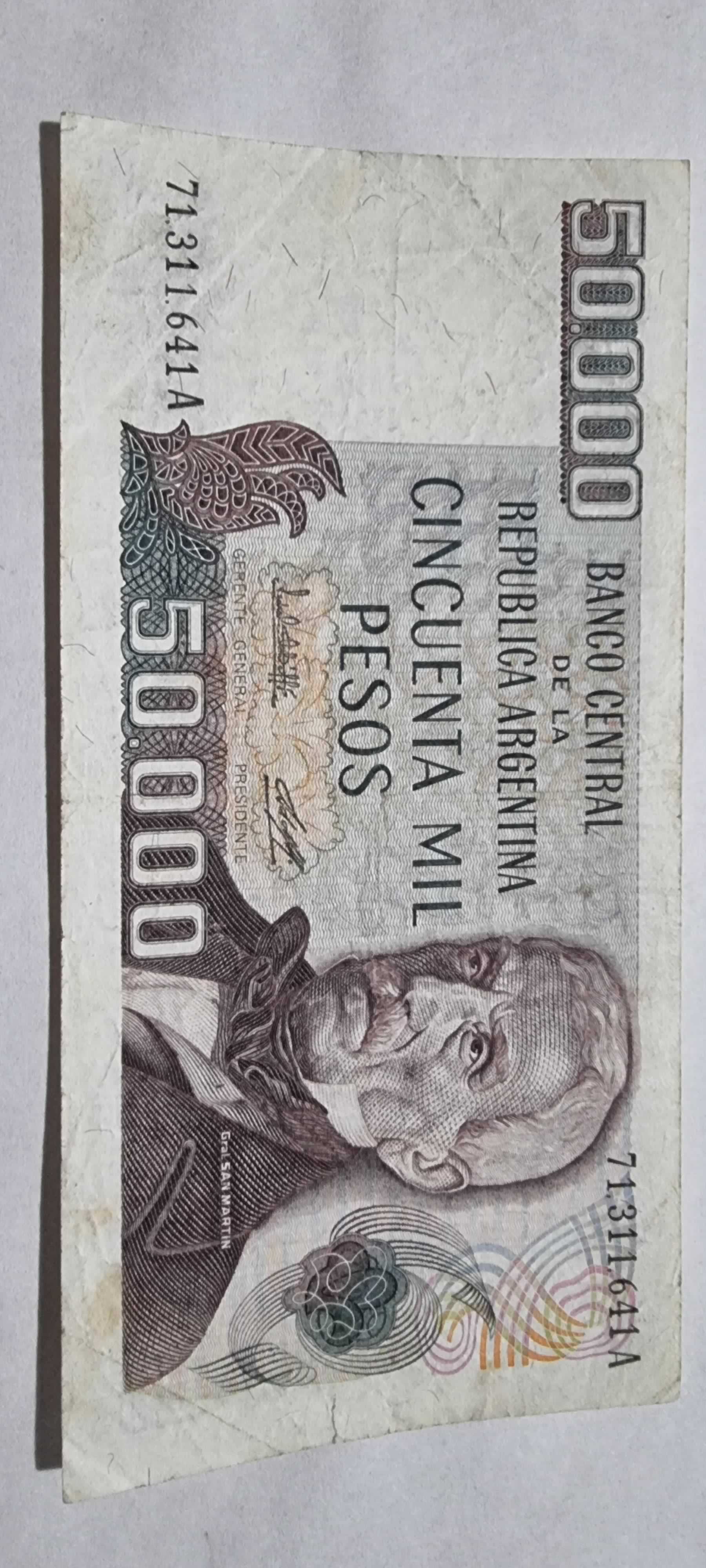Anverso de 50000 Pesos, ND (1979-83)
