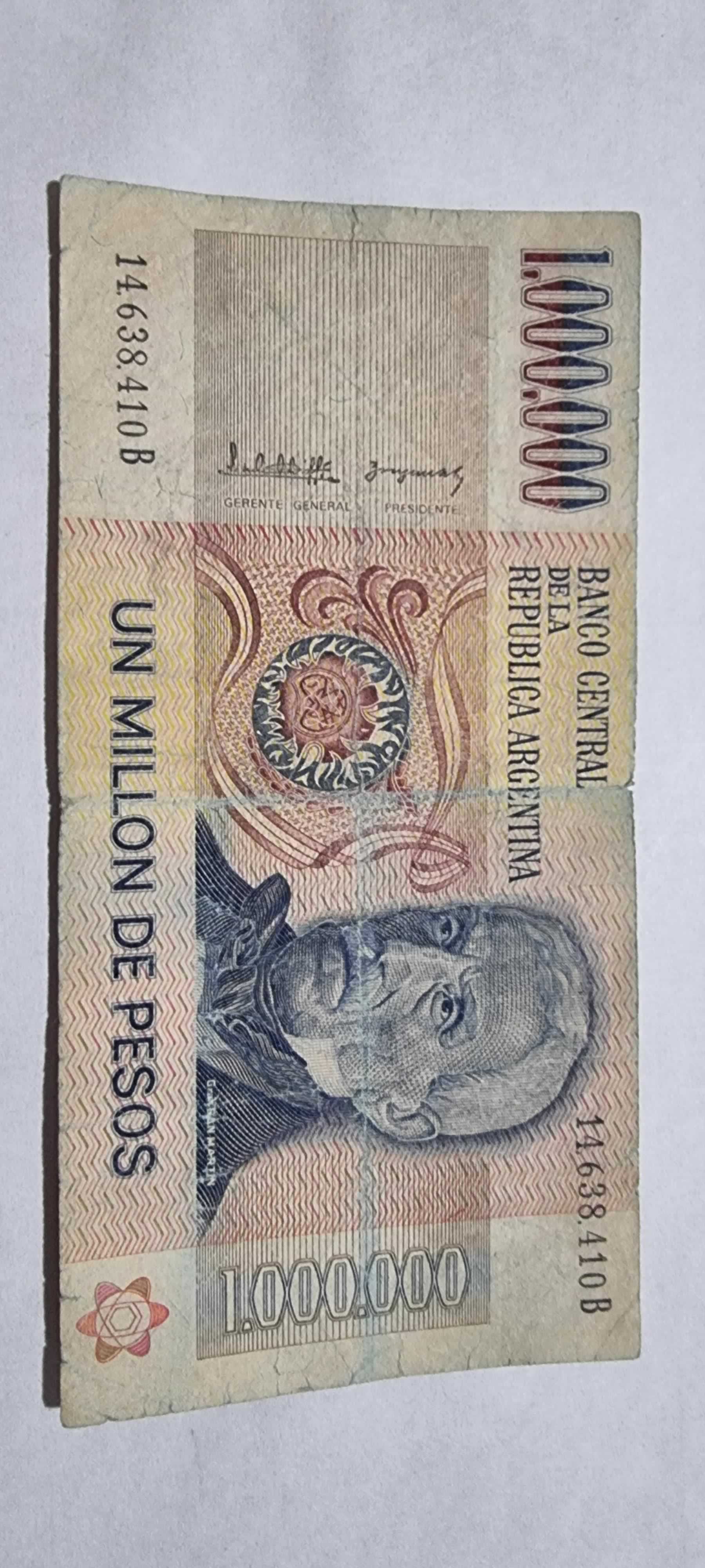 Anverso de 1000000 Pesos, ND (1981-83), Argentina