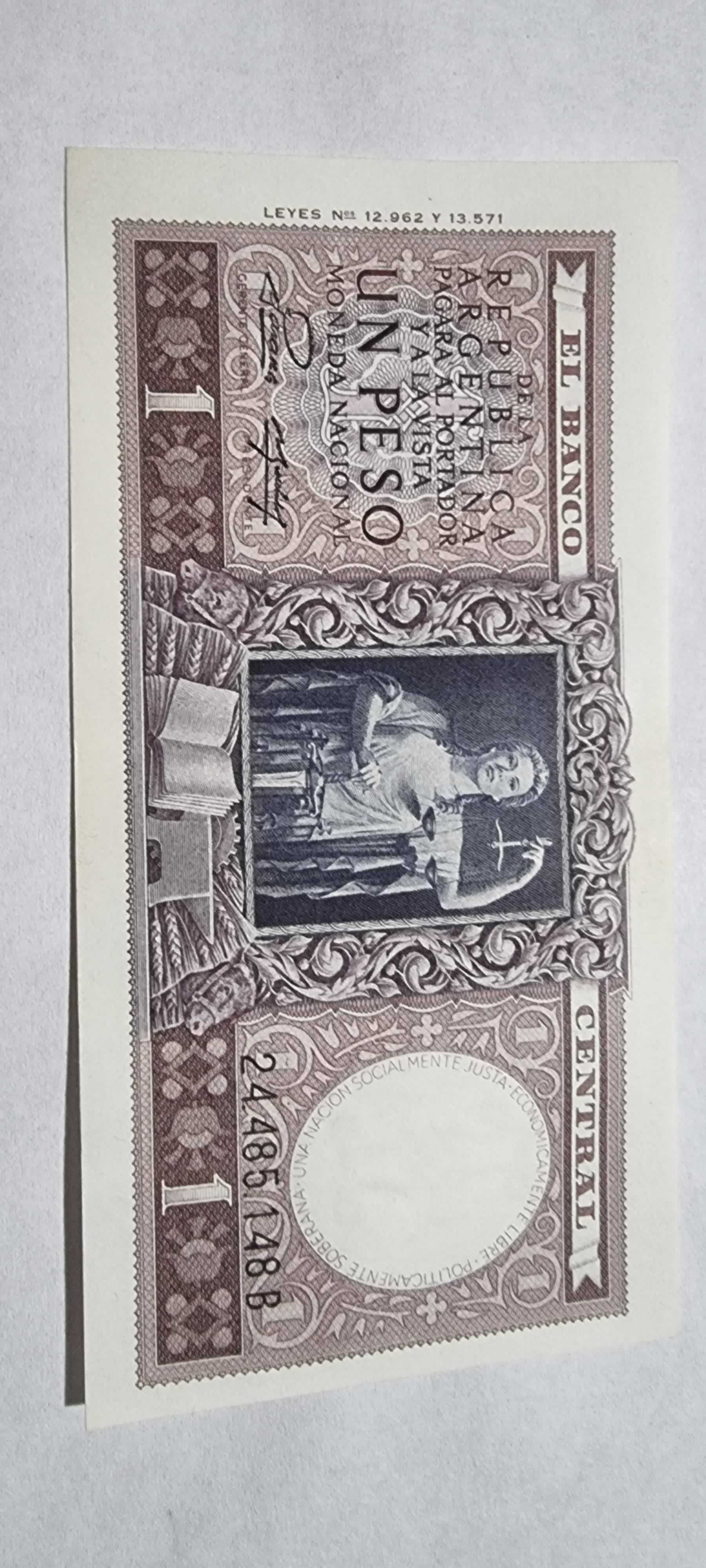 Anverso de 1 Peso, ND (1952-55)
